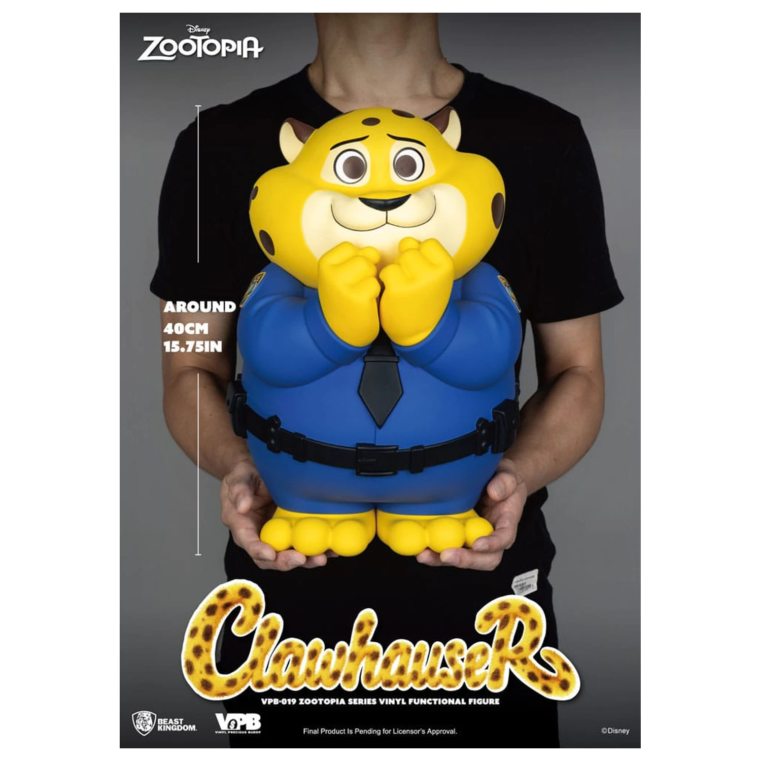 Zootopia Piggy Vinyl Spardose Clawhauser 40 cm Produktfoto