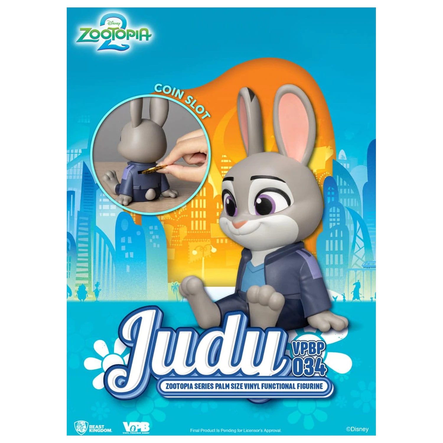 Zootopia Piggy Vinyl Spardose Judy 15 cm Produktfoto