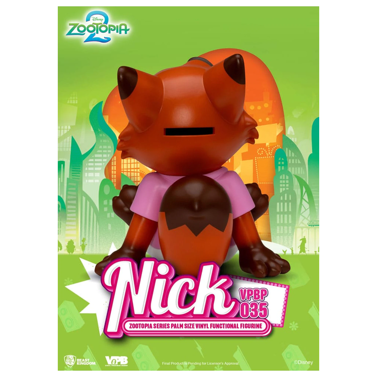 Zootopia Piggy Vinyl Bank Nick 15 cm Produktfoto