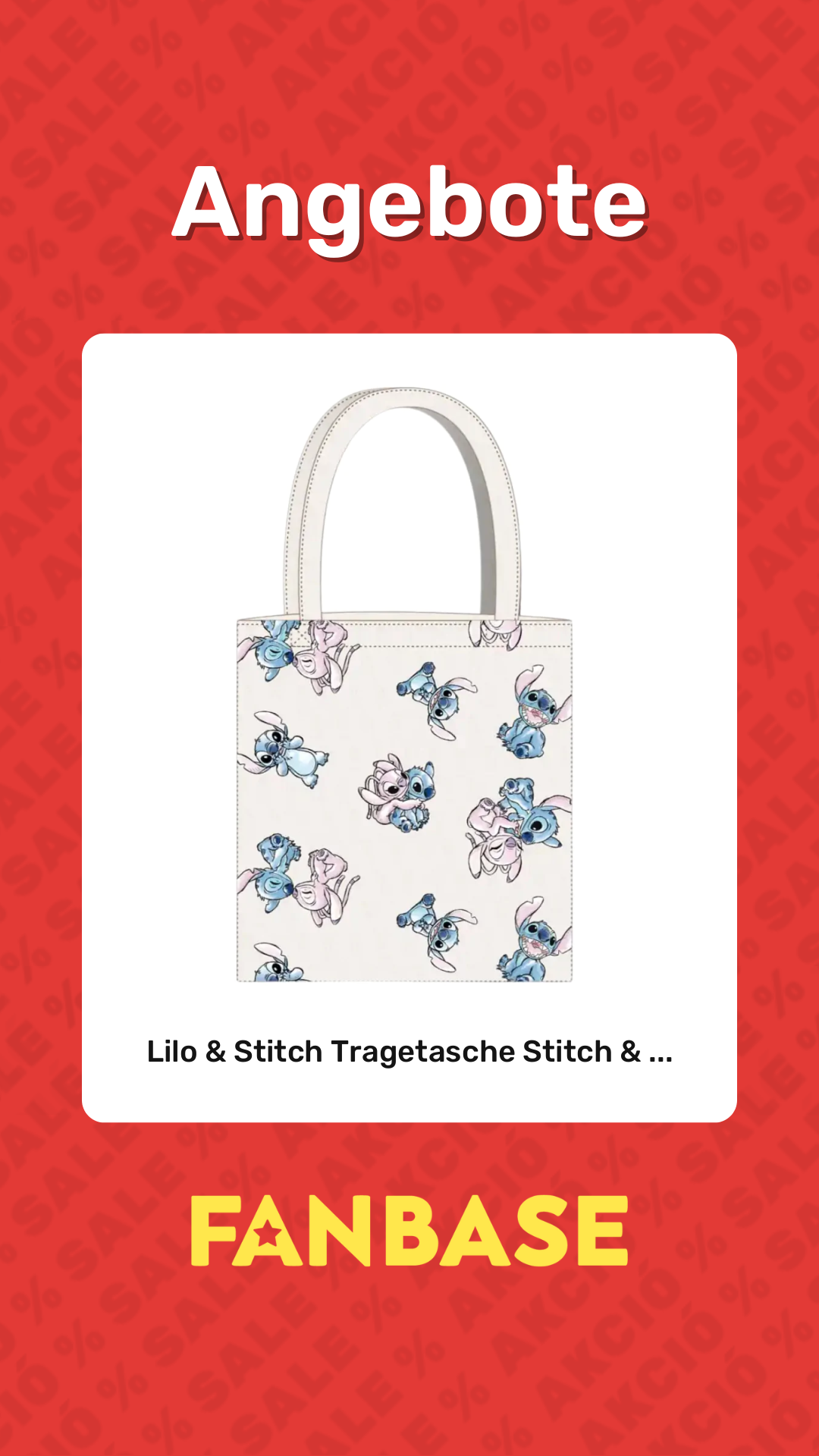Angebote: Lilo & Stitch Tragetasche Stitch & ...