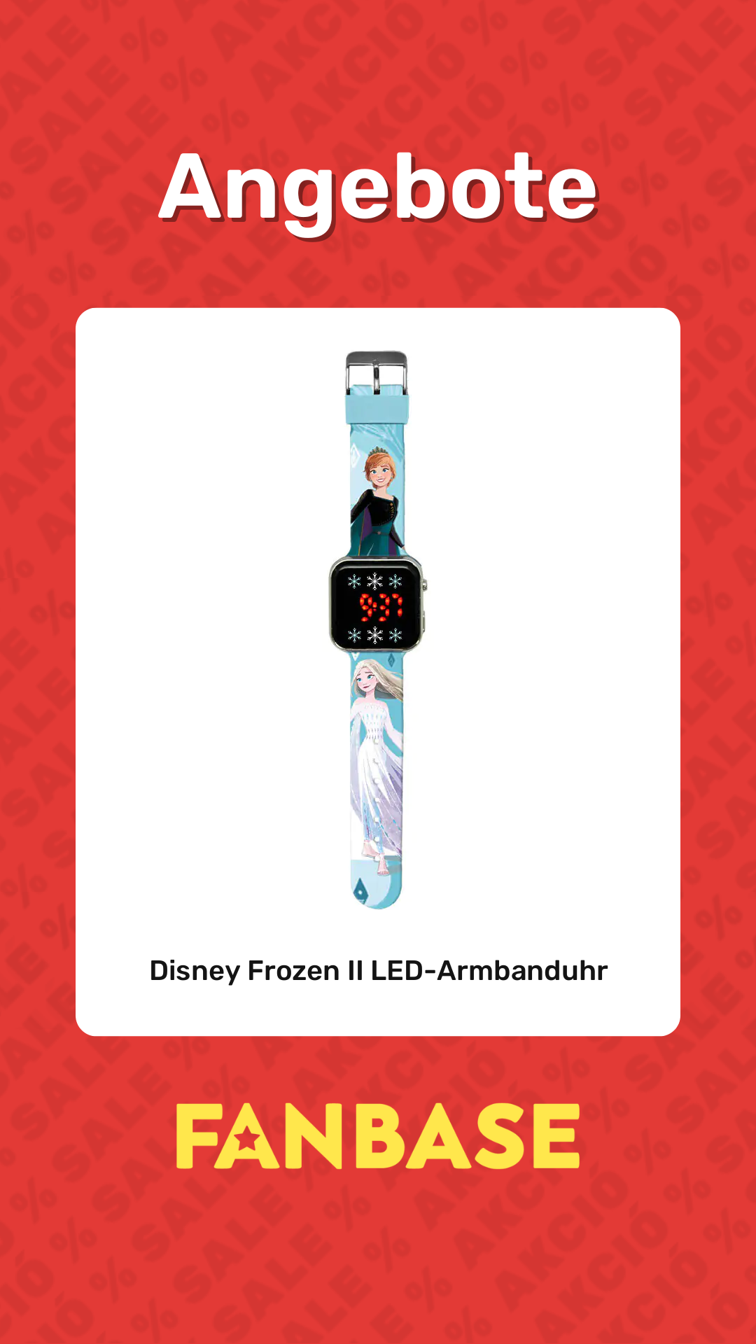 Angebote: Disney Frozen II LED-Armbanduhr