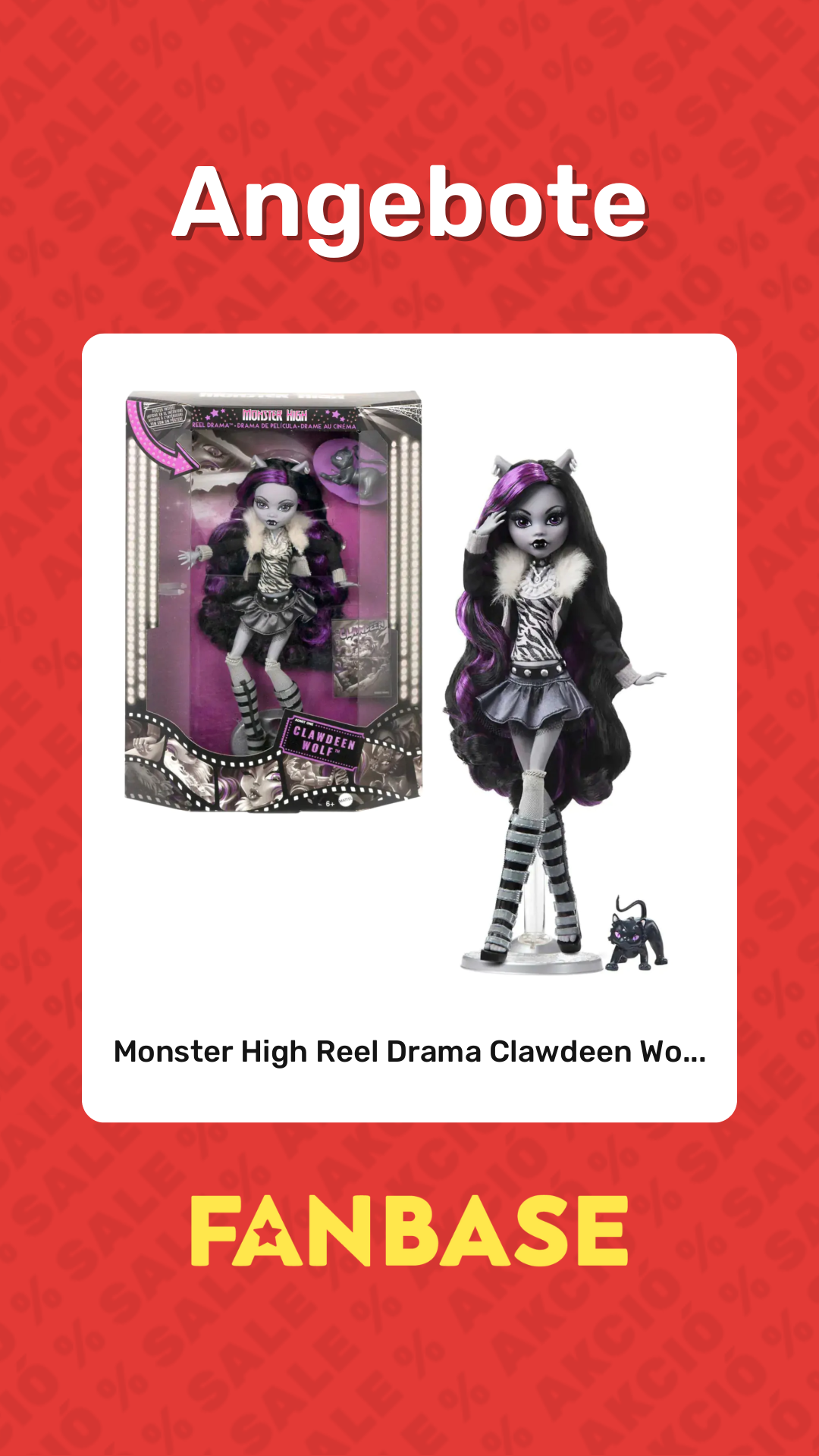 Angebote: Monster High Reel Drama Clawdeen Wo...