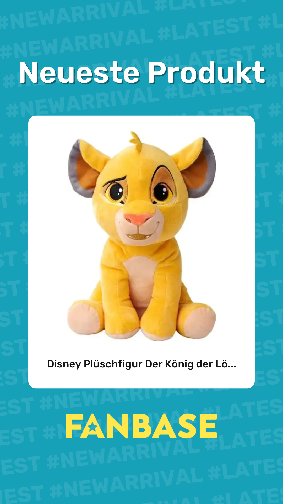 Neueste Produkt: Disney Plüschfigur Der König der Lö...