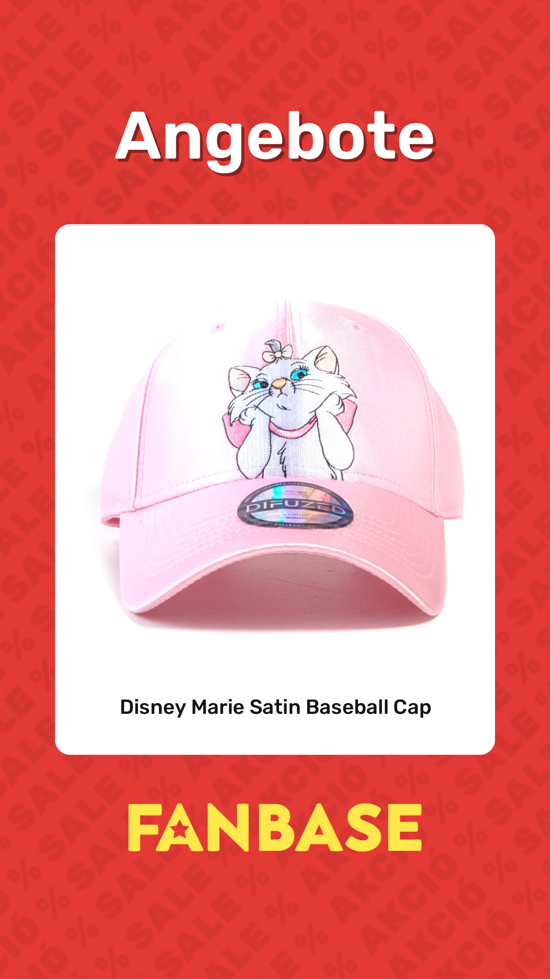 Angebote: Disney Marie Satin Baseball Cap