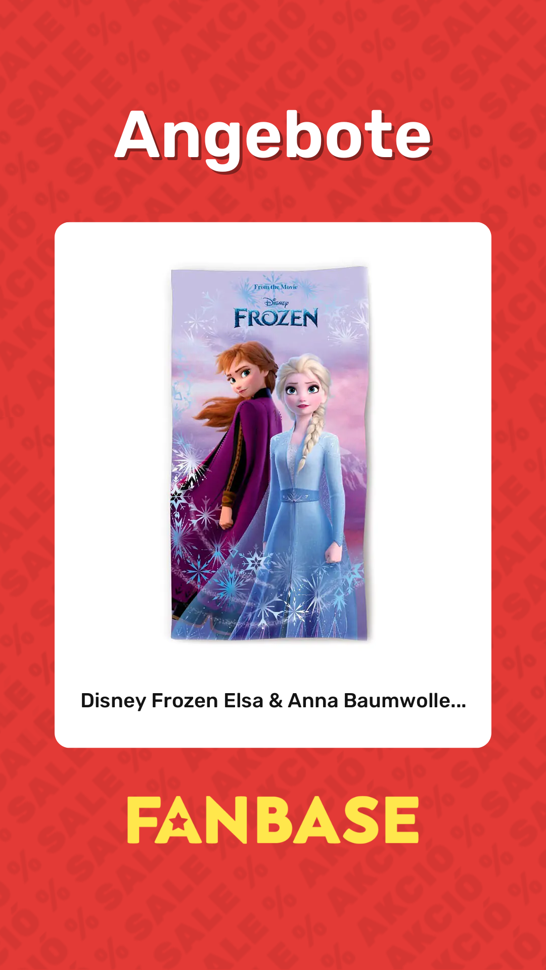 Angebote: Disney Frozen Elsa & Anna Baumwolle...