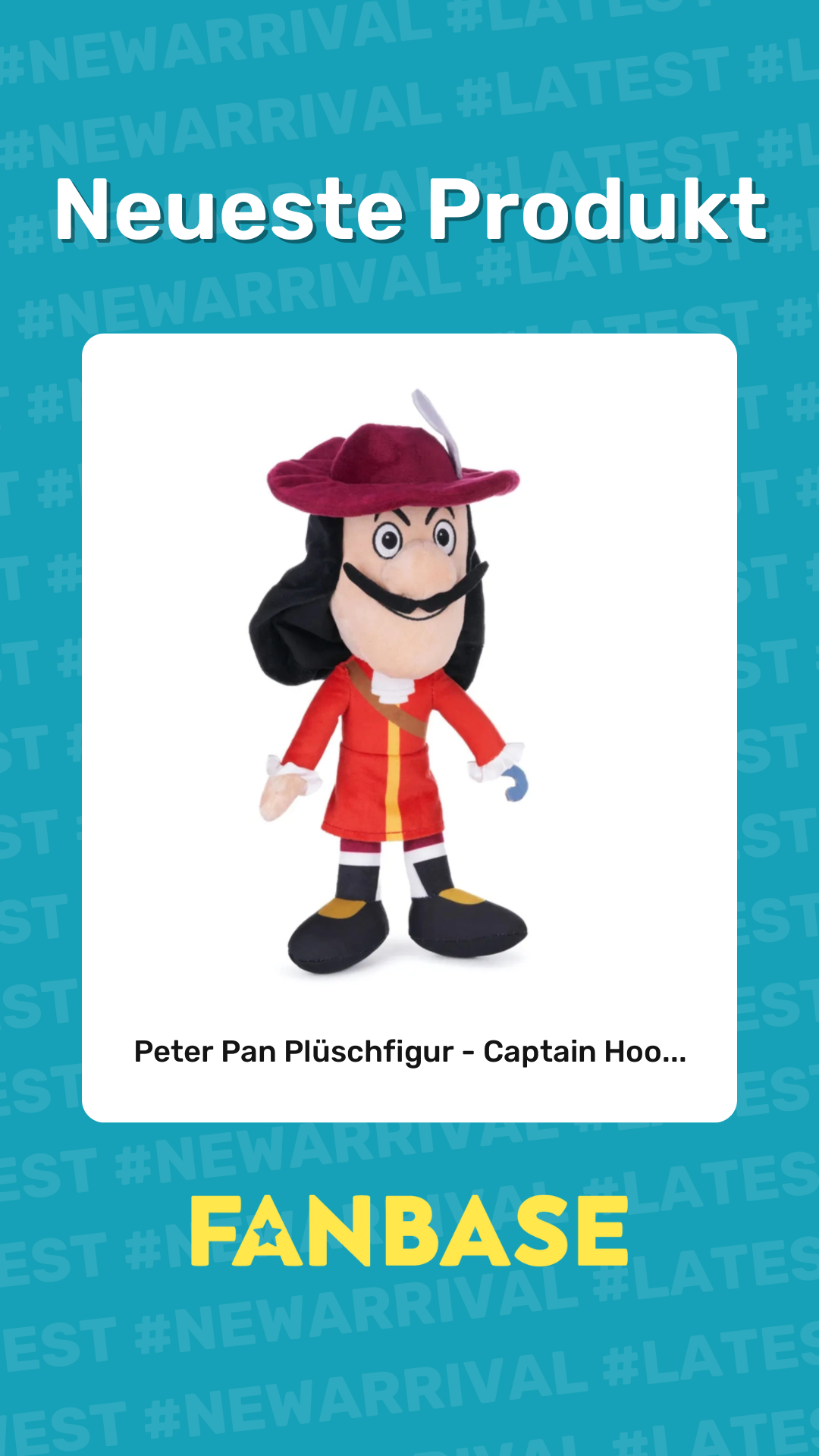 Neueste Produkt: Peter Pan Plüschfigur - Captain Hoo...
