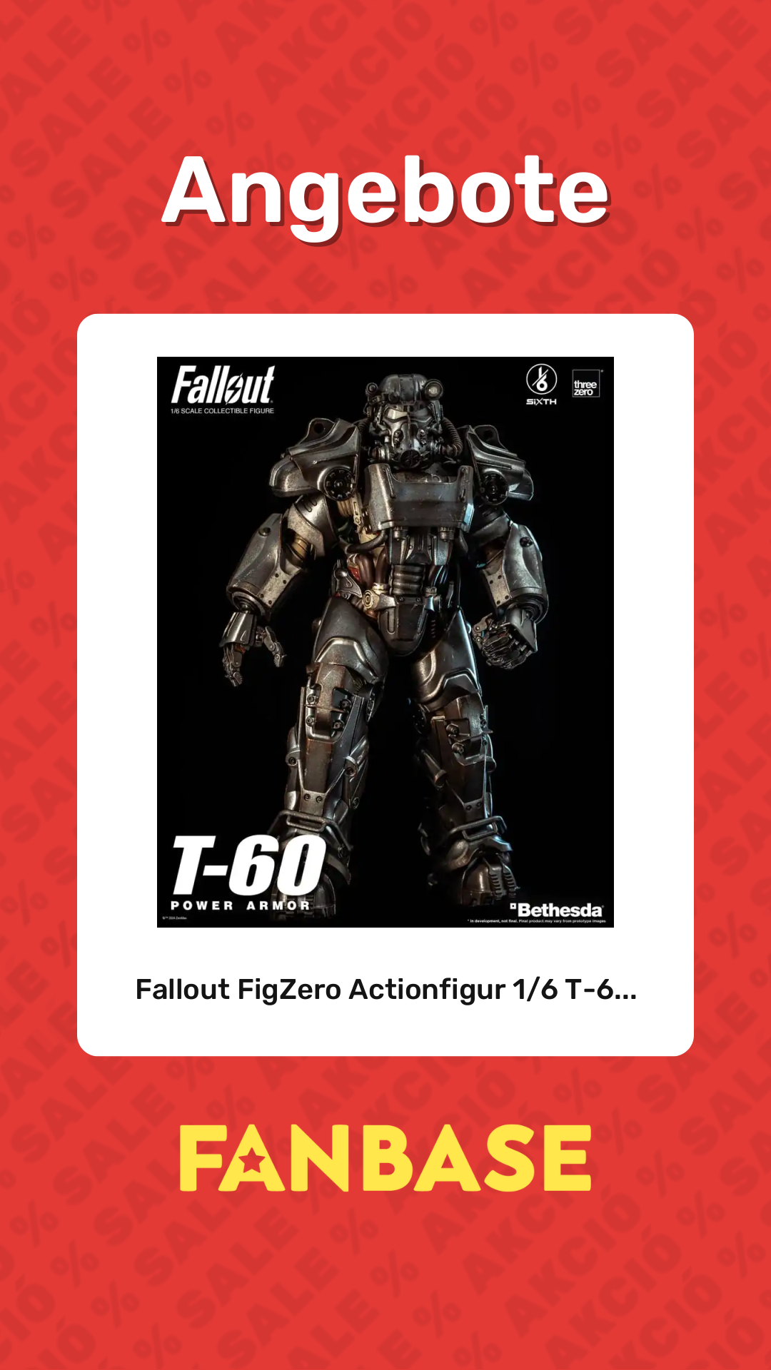 Angebote: Fallout FigZero Actionfigur 1/6 T-6...