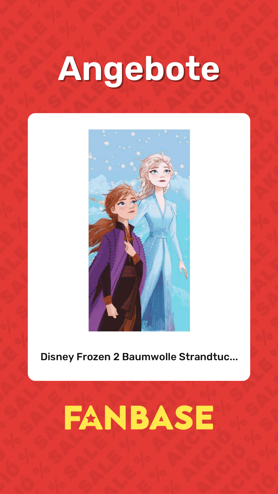 Angebote: Disney Frozen 2 Baumwolle Strandtuc...