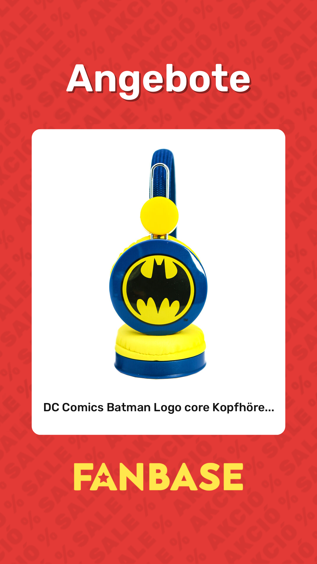 Angebote: DC Comics Batman Logo core Kopfhöre...