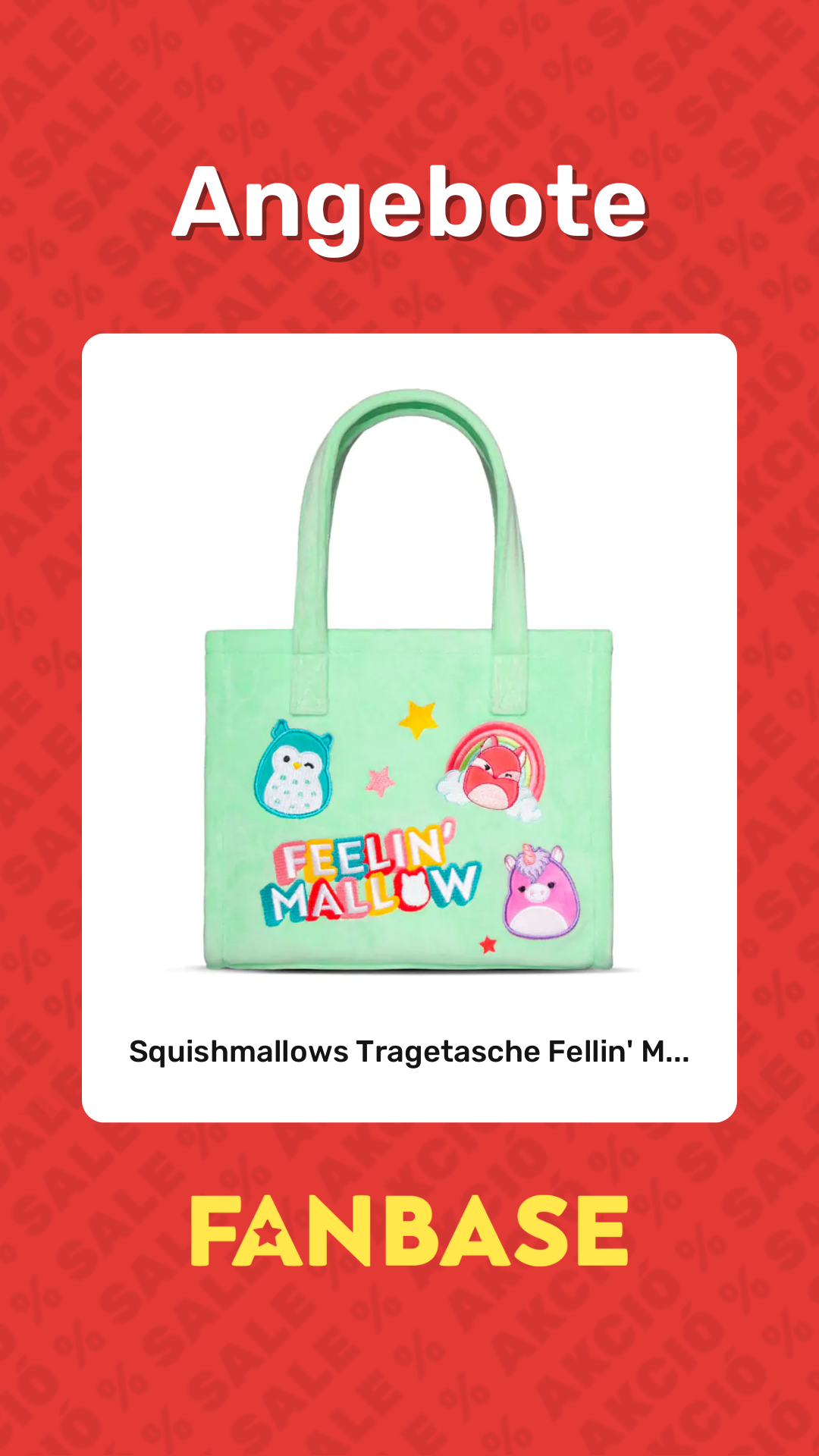 Angebote: Squishmallows Tragetasche Fellin' M...