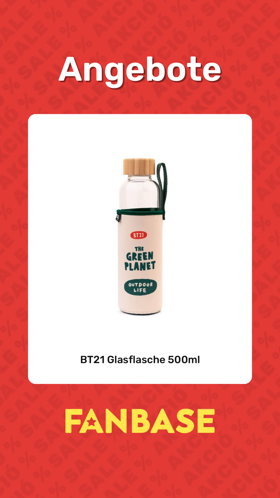 Angebote: BT21 Glasflasche 500ml