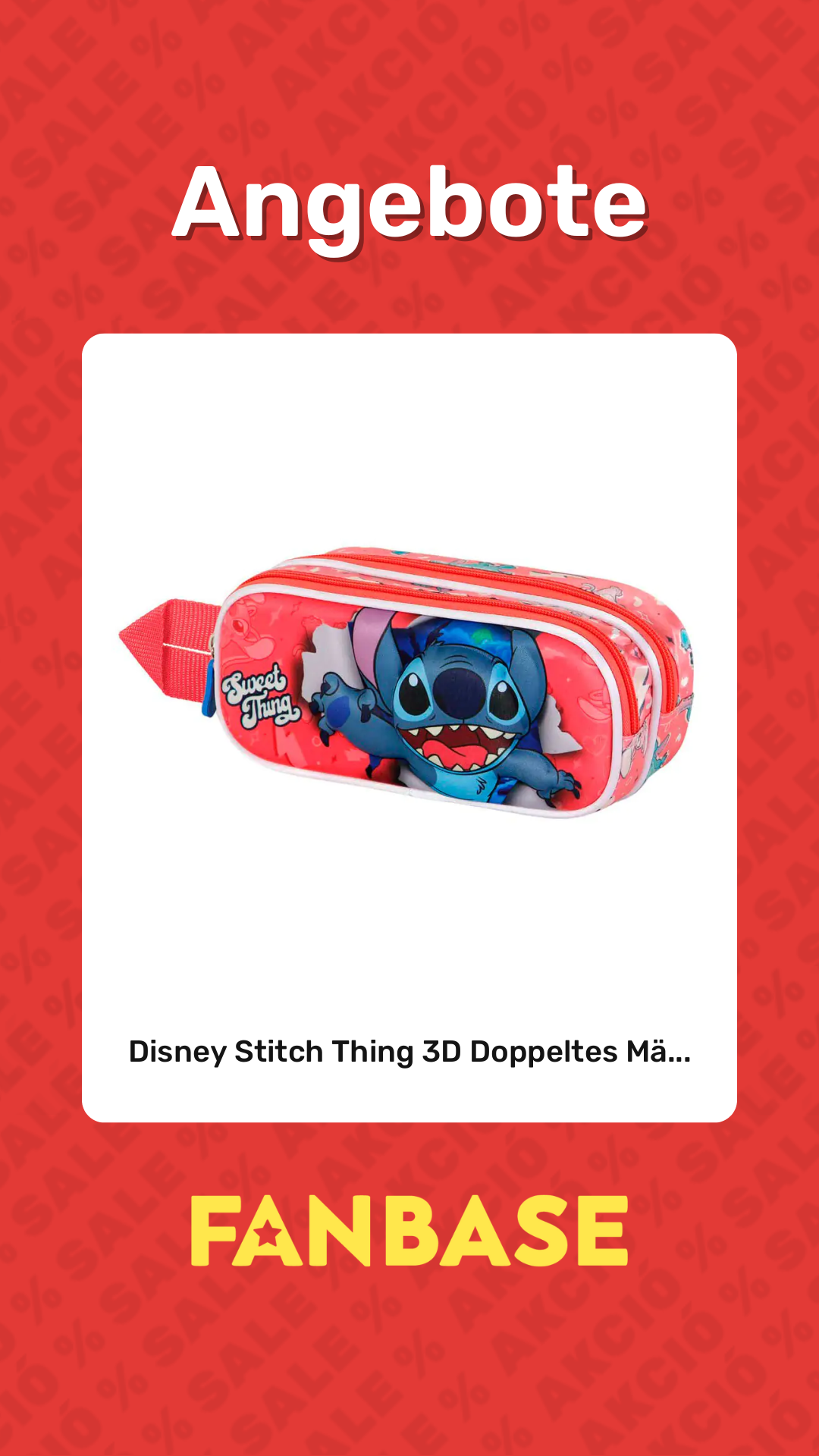 Angebote: Disney Stitch Thing 3D Doppeltes Mä...