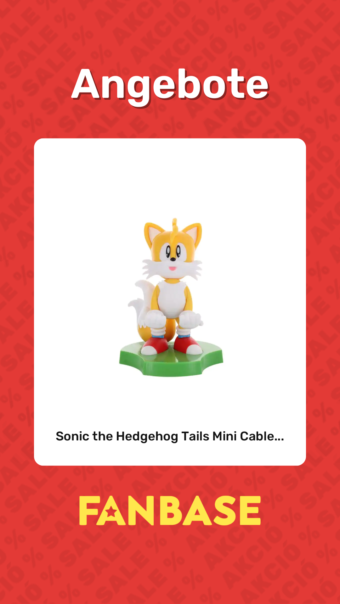Angebote: Sonic the Hedgehog Tails Mini Cable...
