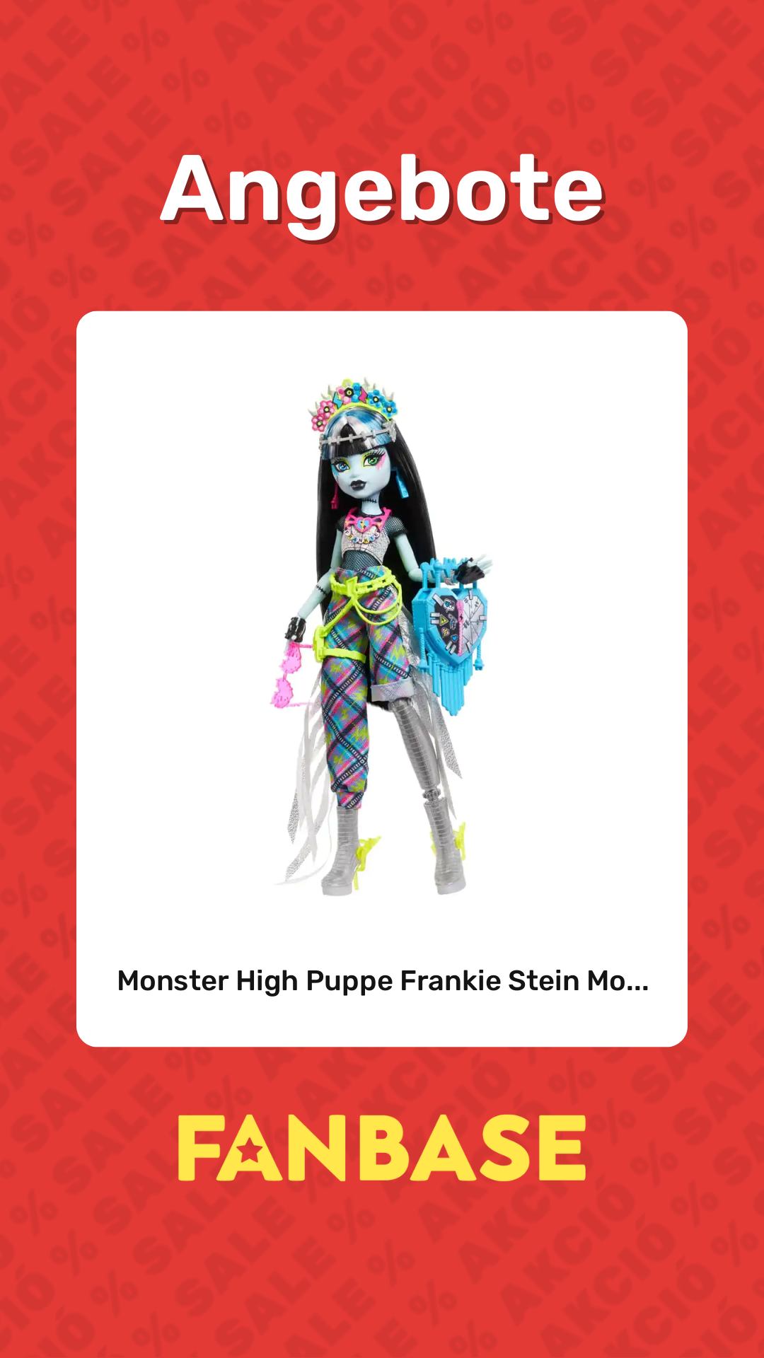 Angebote: Monster High Puppe Frankie Stein Mo...