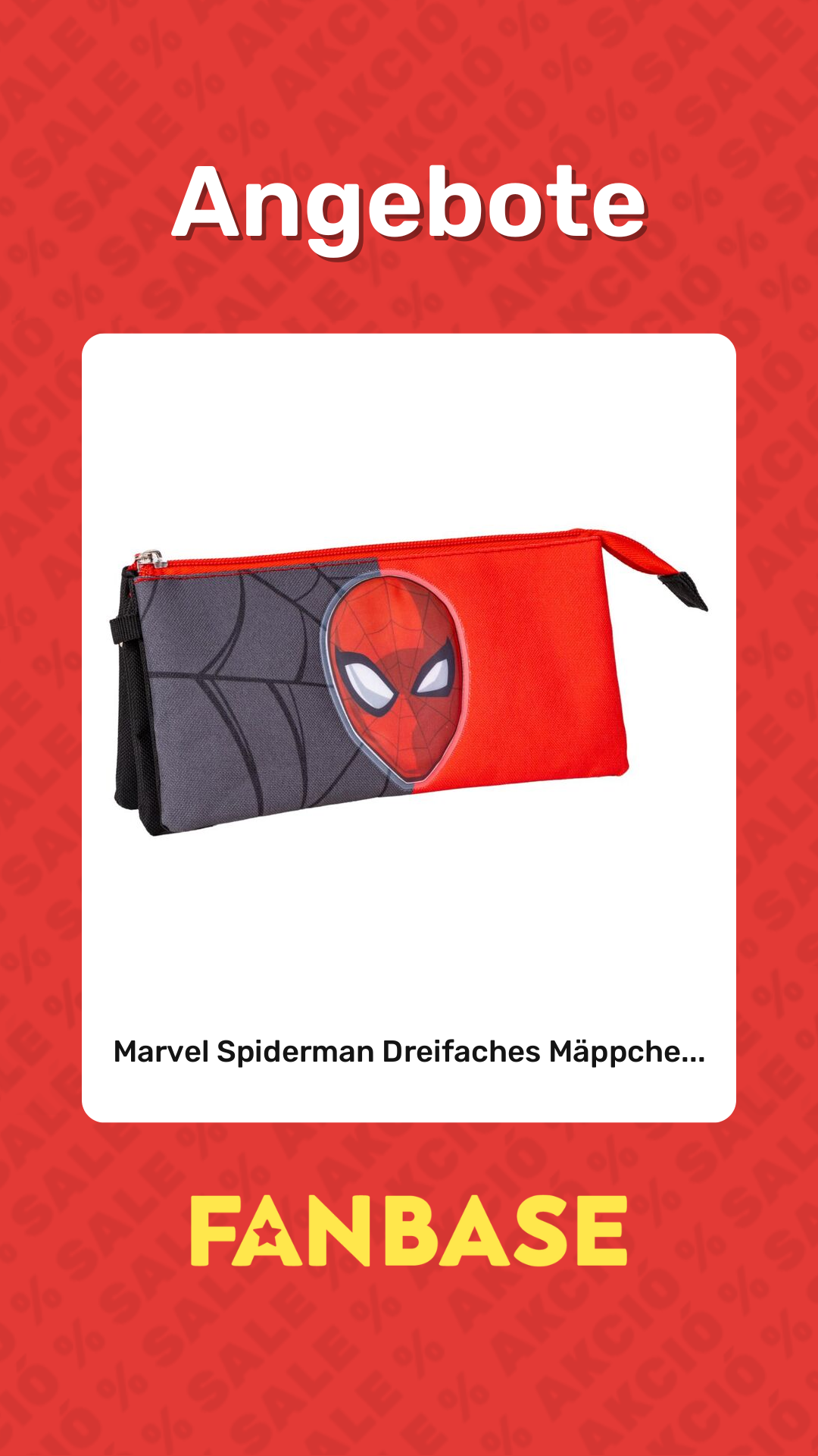 Angebote: Marvel Spiderman Dreifaches Mäppche...