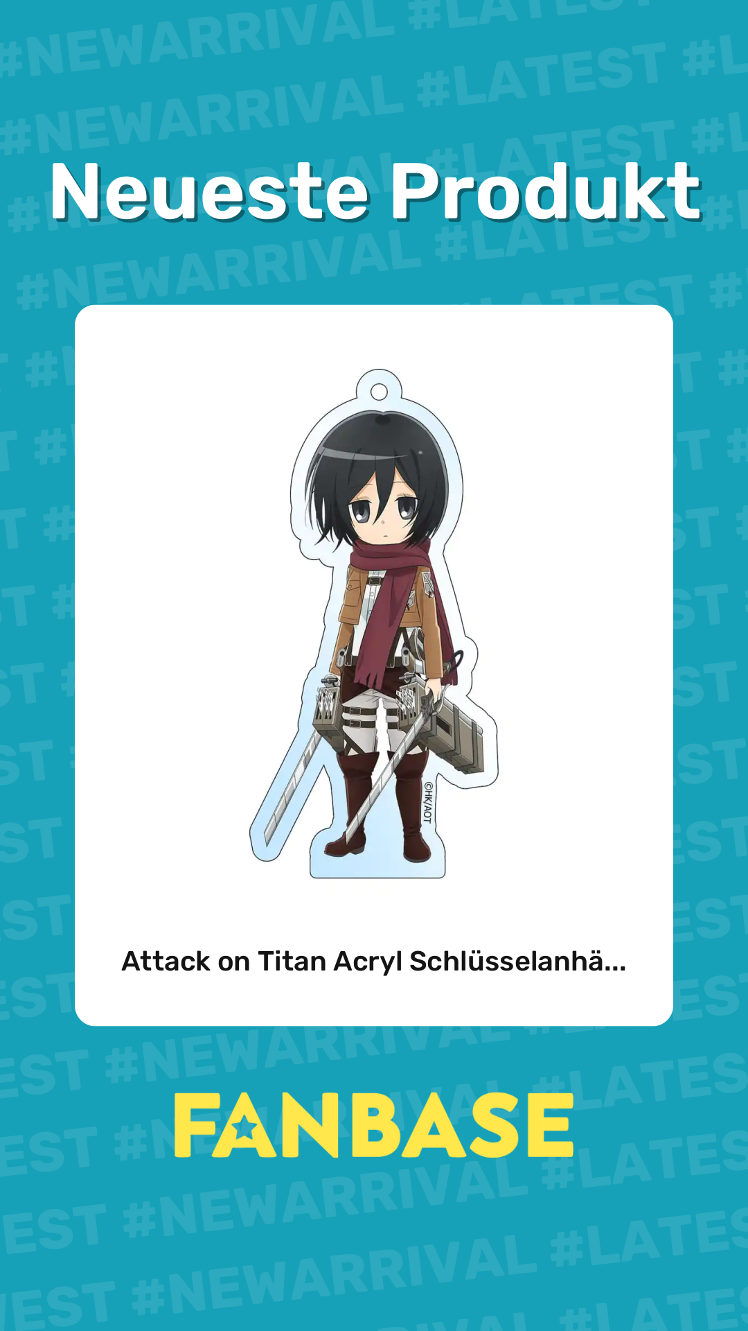 Neueste Produkt: Attack on Titan Acryl Schlüsselanhä...