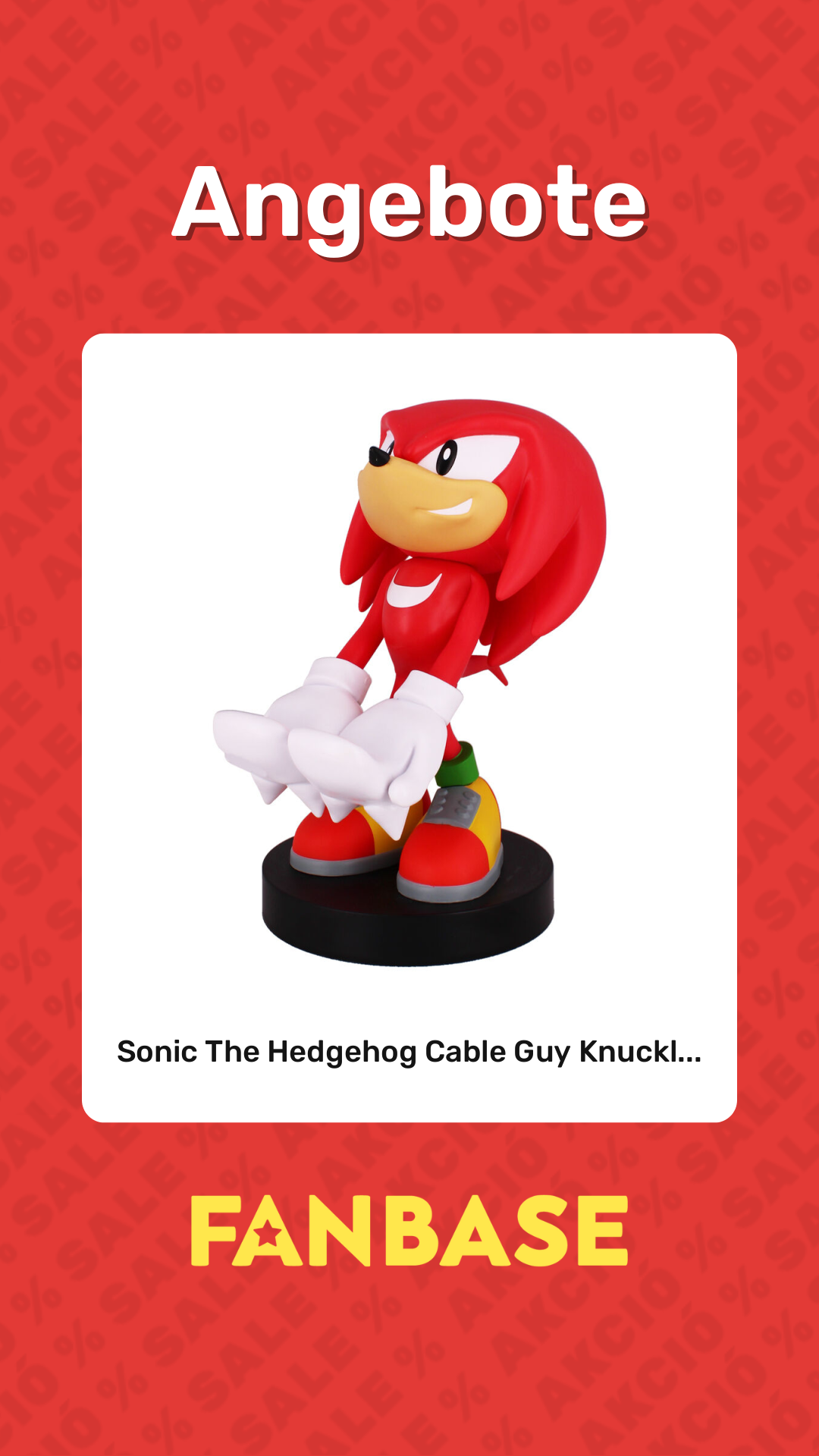 Angebote: Sonic The Hedgehog Cable Guy Knuckl...