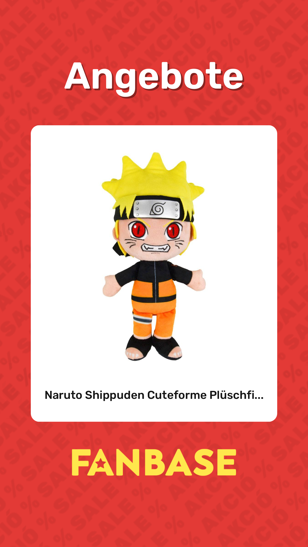 Angebote: Naruto Shippuden Cuteforme Plüschfi...