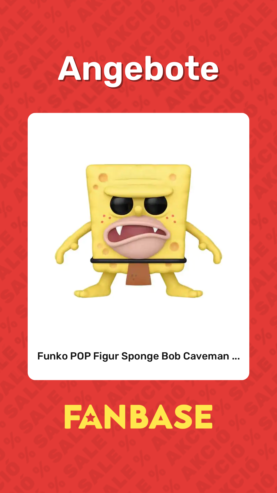 Angebote: Funko POP Figur Sponge Bob Caveman ...