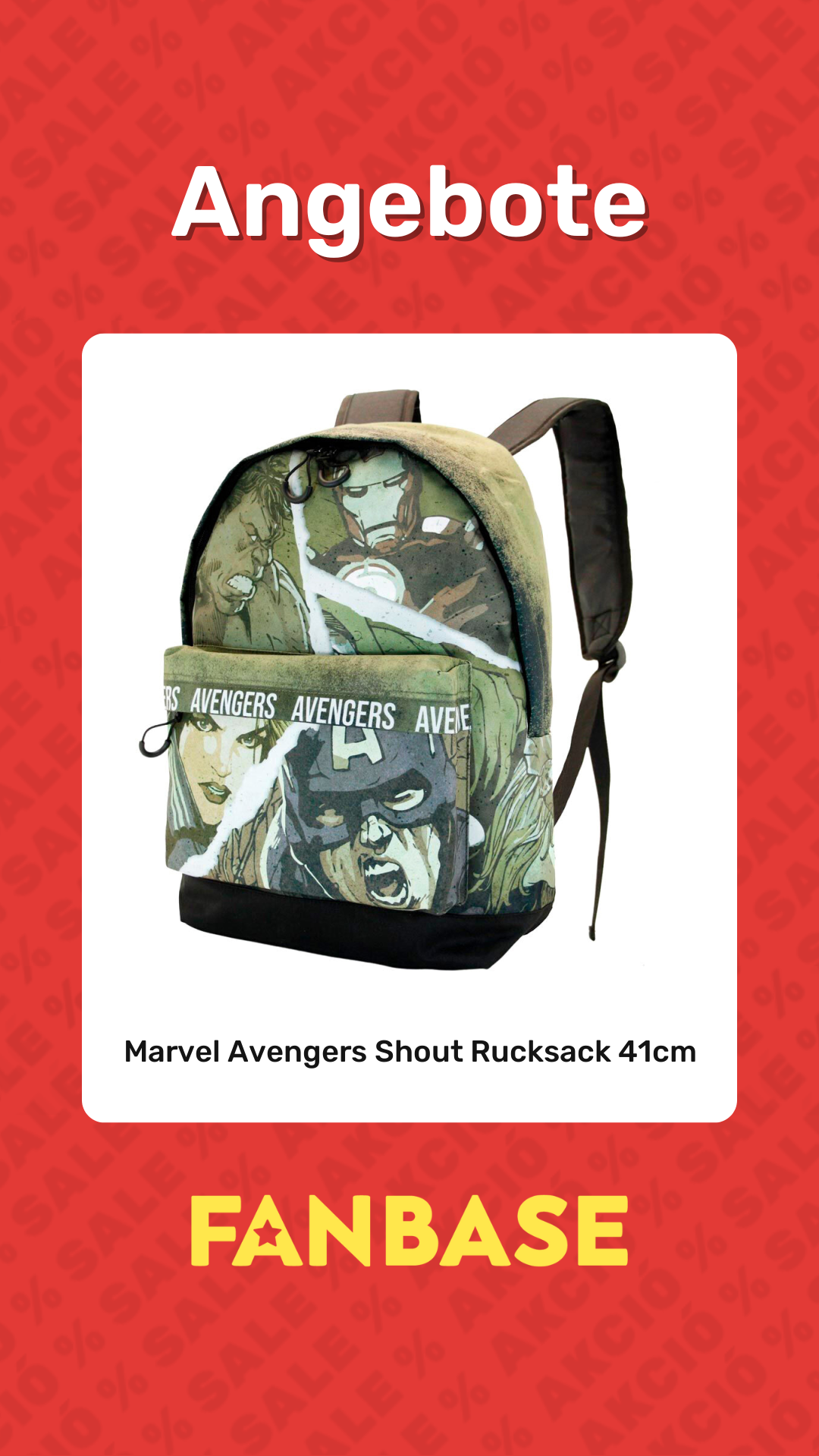 Angebote: Marvel Avengers Shout Rucksack 41cm
