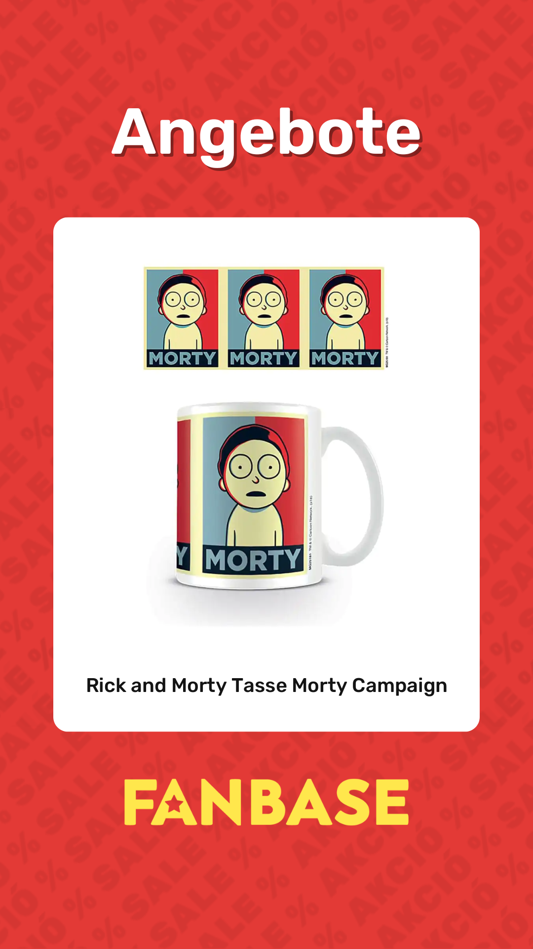 Angebote: Rick and Morty Tasse Morty Campaign