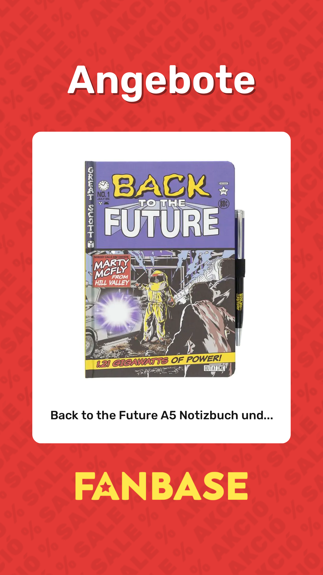Angebote: Back to the Future A5 Notizbuch und...