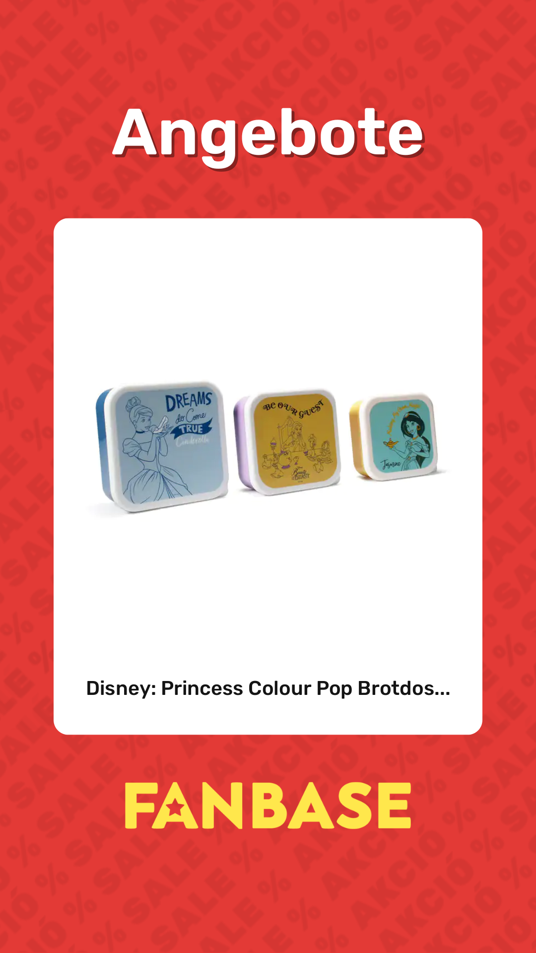 Angebote: Disney: Princess Colour Pop Brotdos...