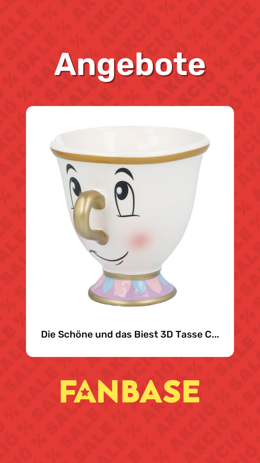 Angebote: Die Schöne und das Biest 3D Tasse C...