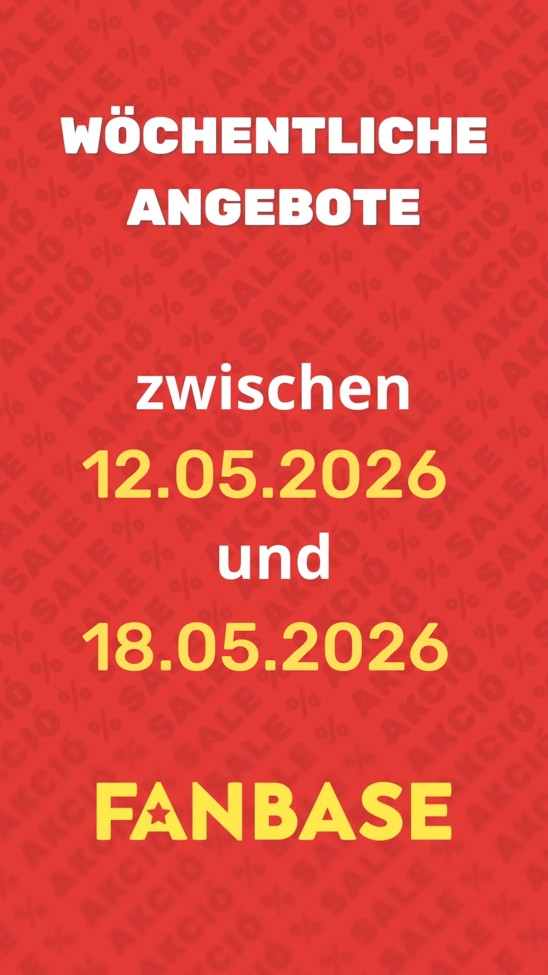 Wöchentliche Angebote zwishen 12.05. und 18.05.