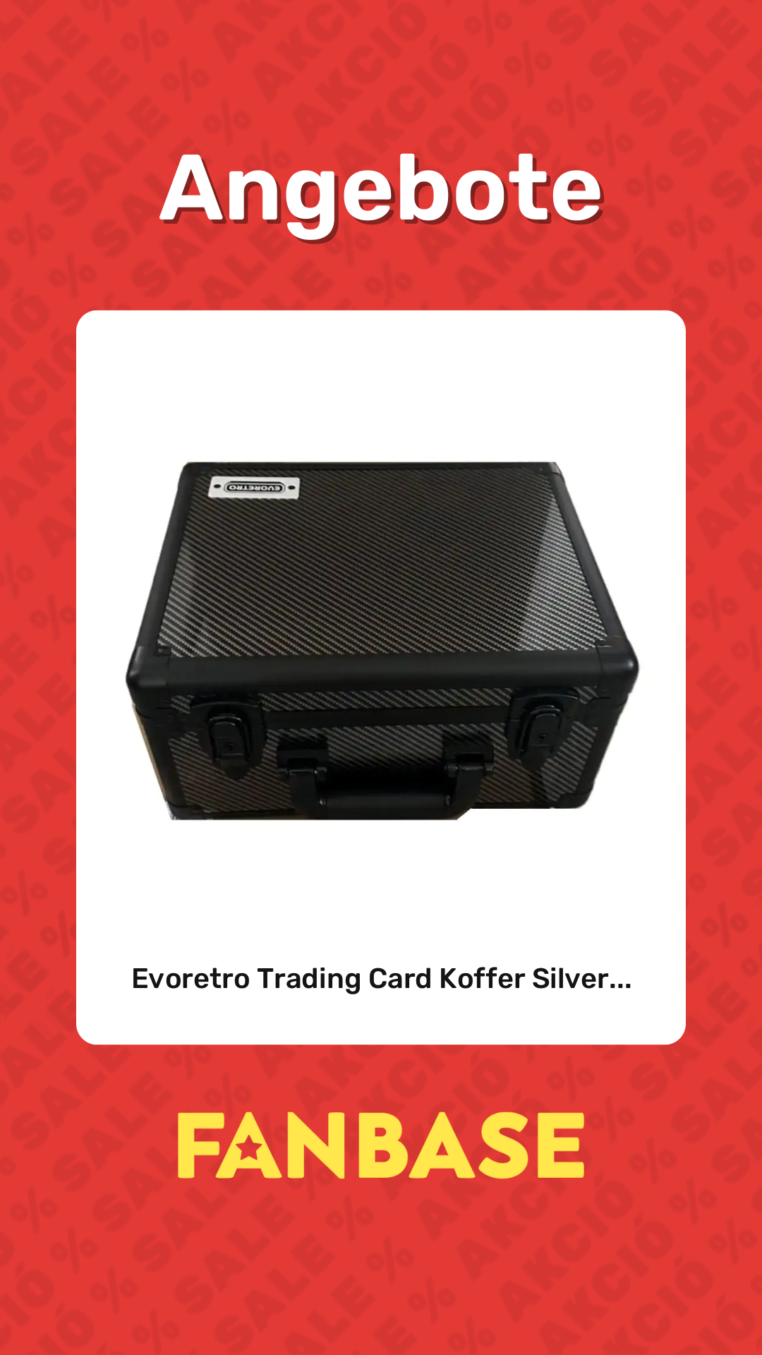 Angebote: Evoretro Trading Card Koffer Silver...