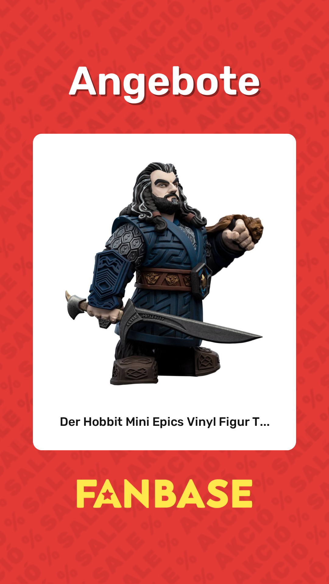 Angebote: Der Hobbit Mini Epics Vinyl Figur T...