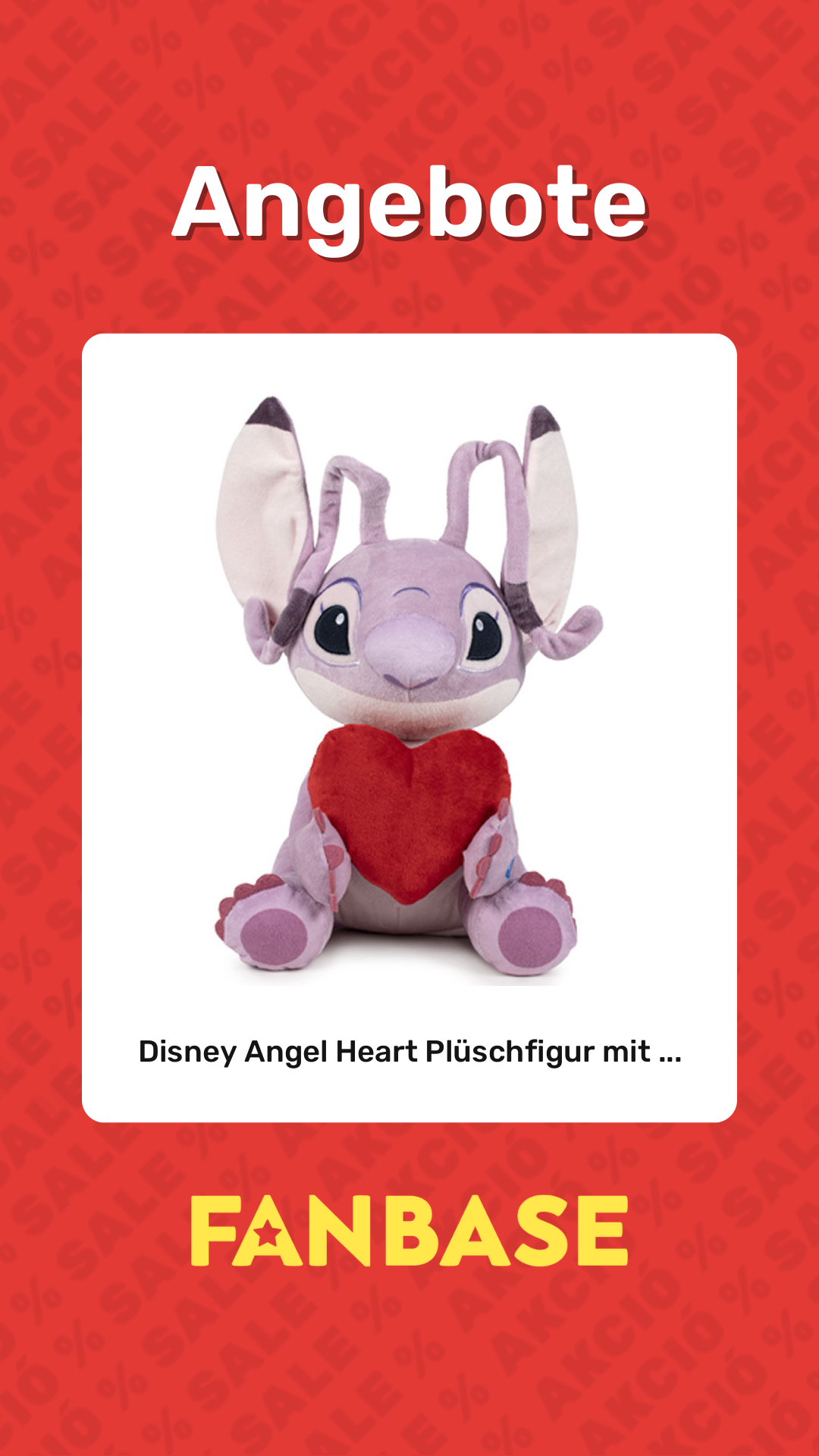 Angebote: Disney Angel Heart Plüschfigur mit ...