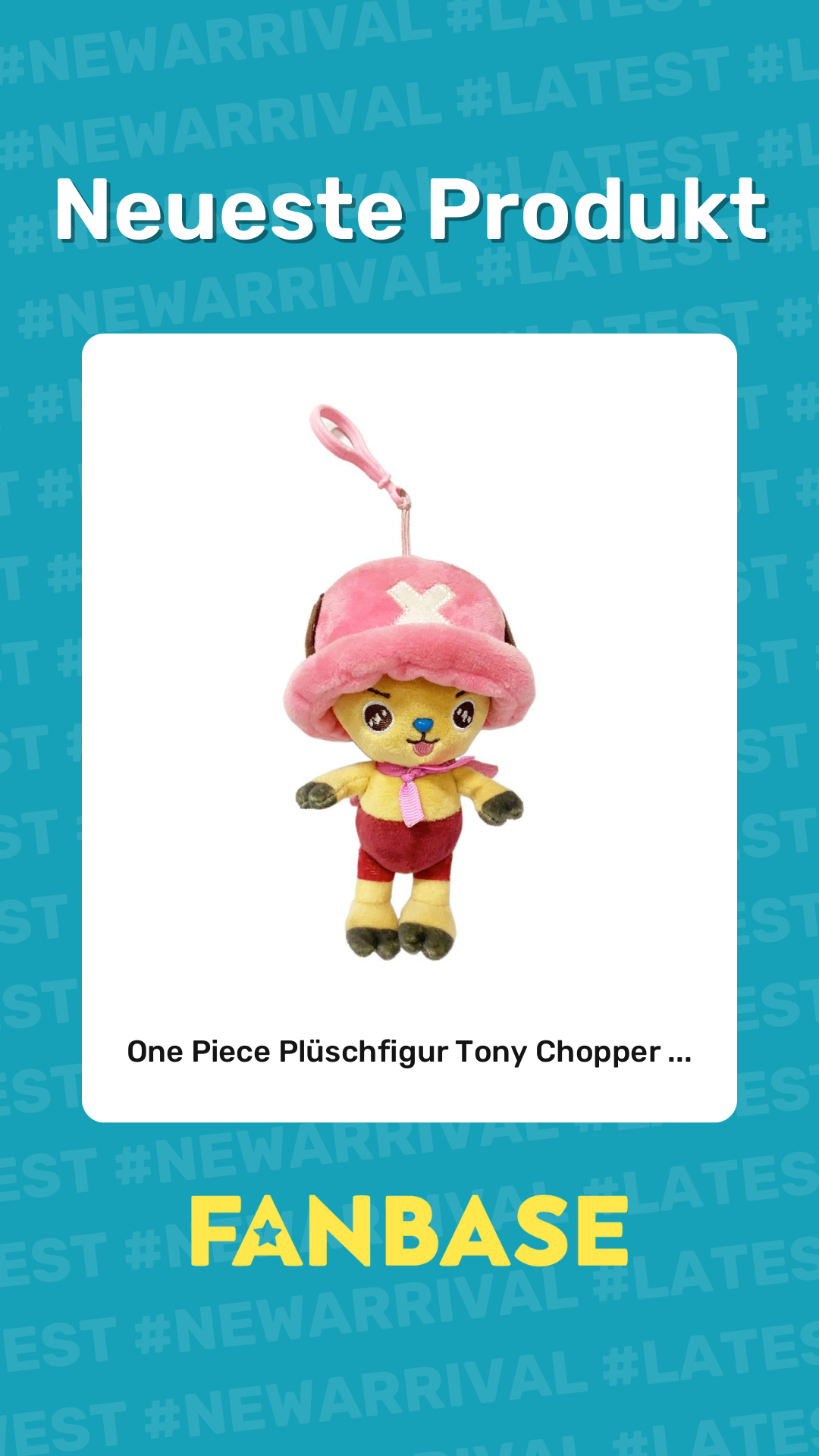 Neueste Produkt: One Piece Plüschfigur Tony Chopper ...