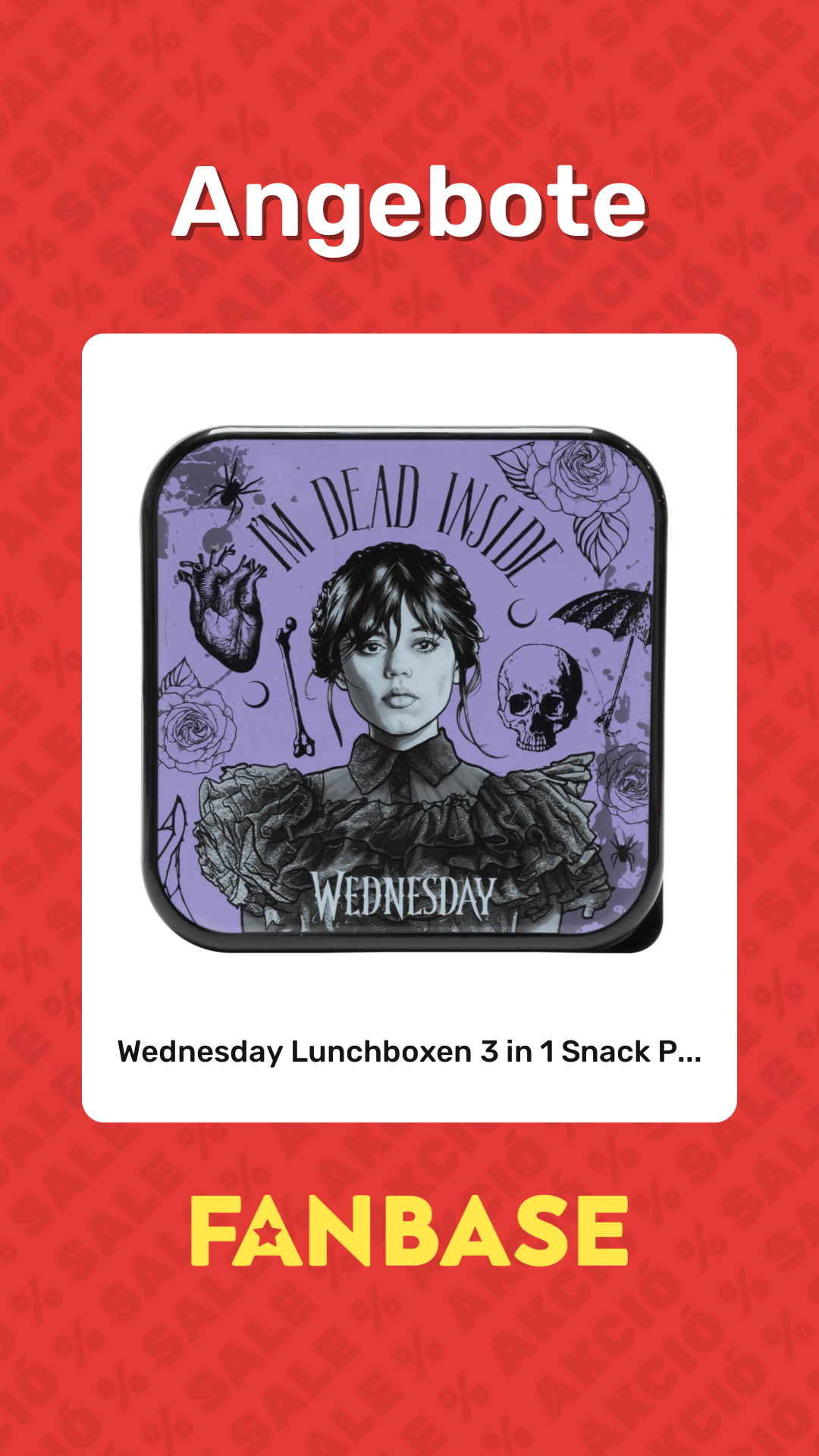 Angebote: Wednesday Lunchboxen 3 in 1 Snack P...