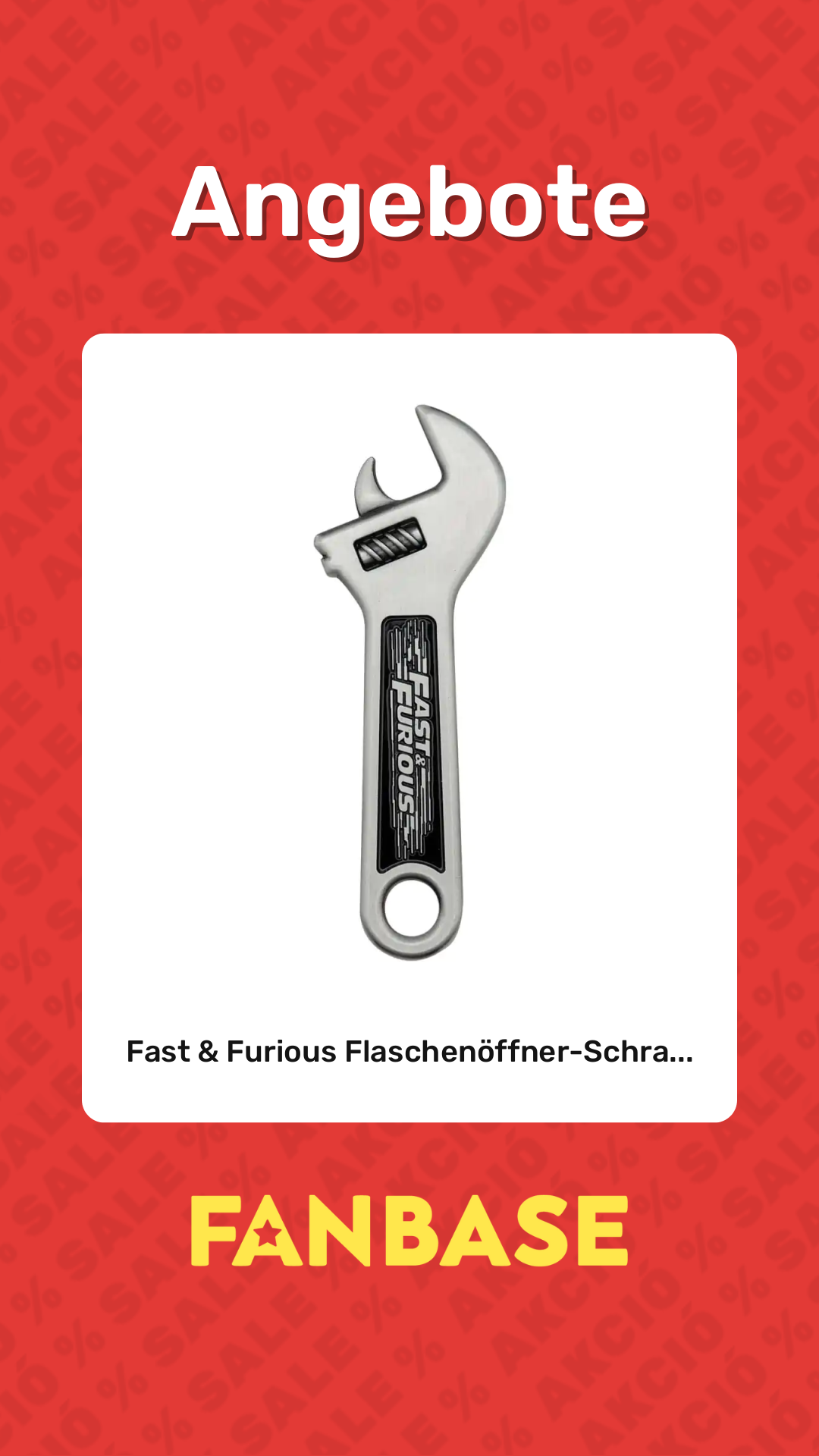 Angebote: Fast & Furious Flaschenöffner-Schra...
