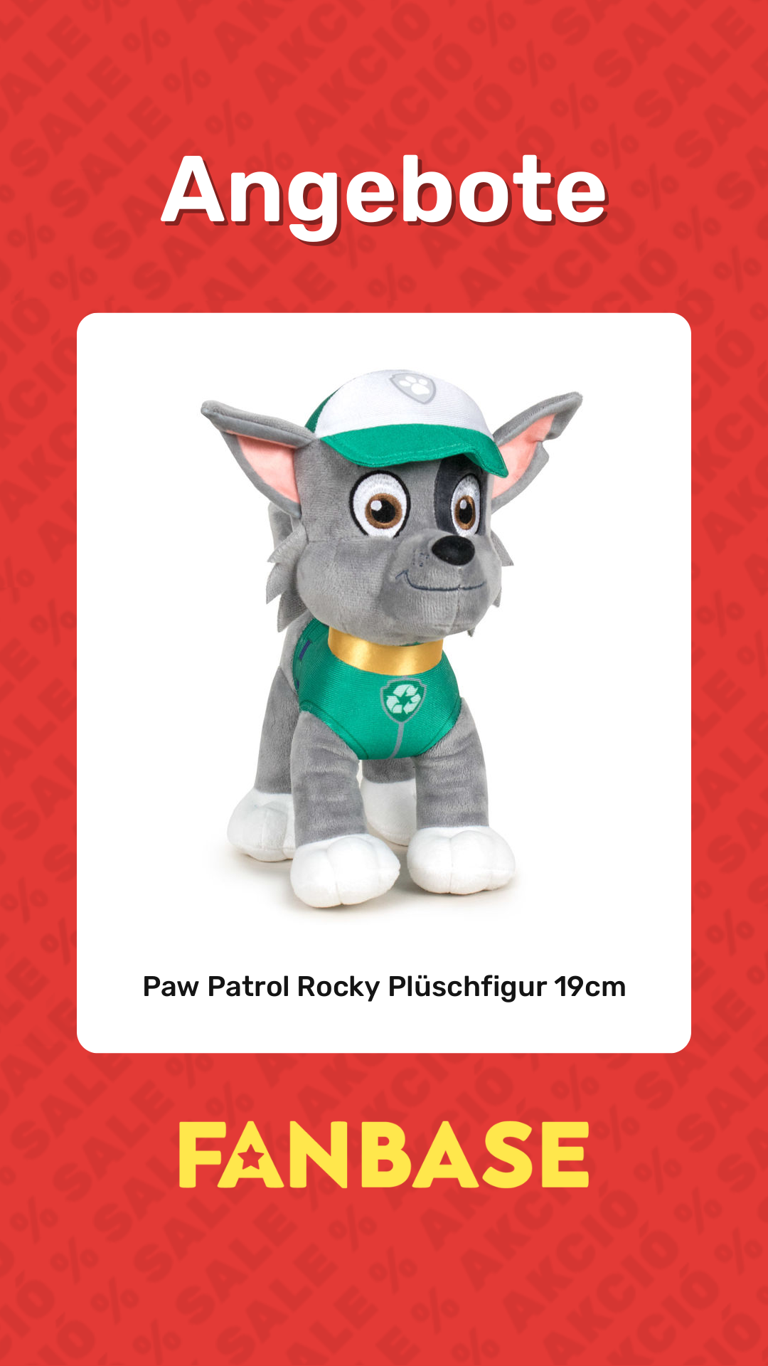 Angebote: Paw Patrol Rocky Plüschfigur 19cm