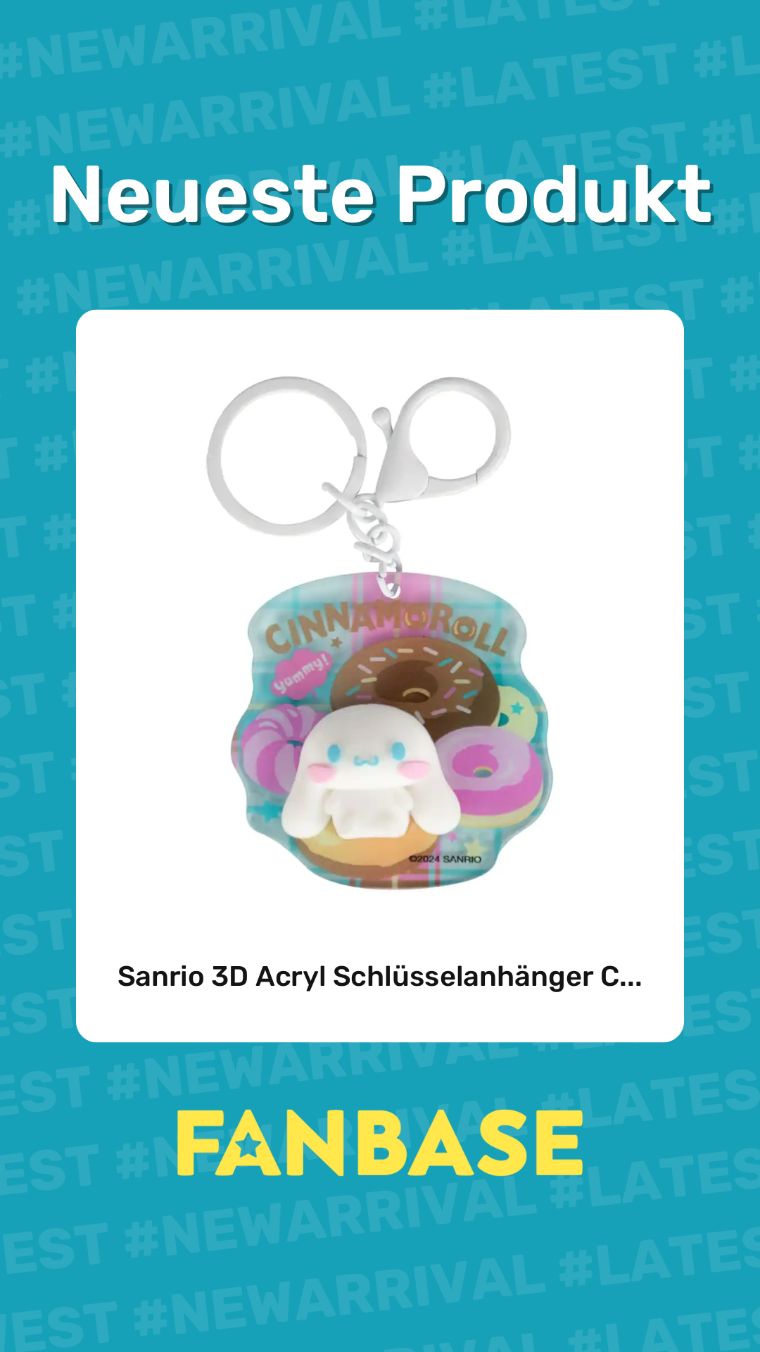 Neueste Produkt: Sanrio 3D Acryl Schlüsselanhänger C...