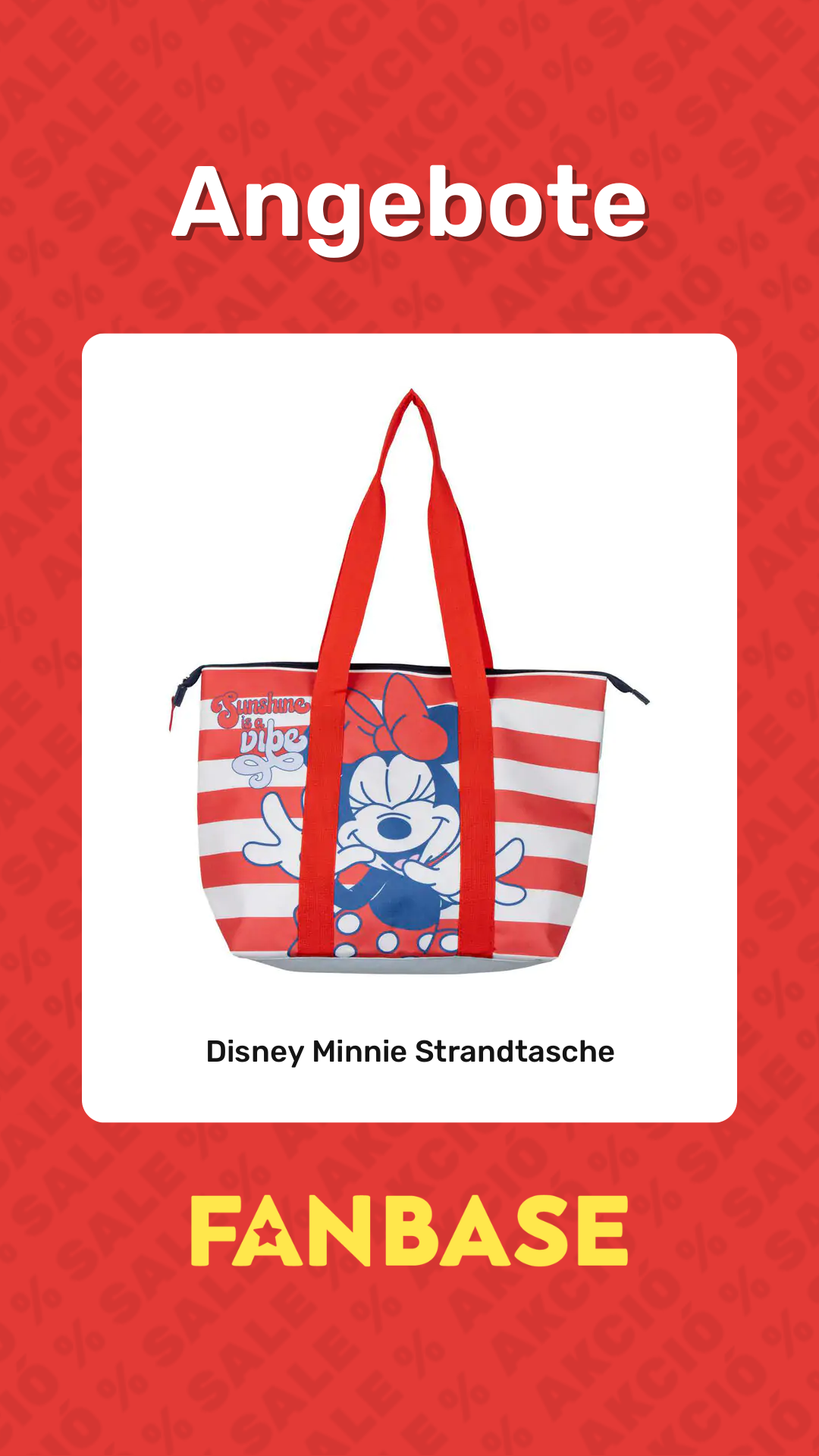 Angebote: Disney Minnie Strandtasche