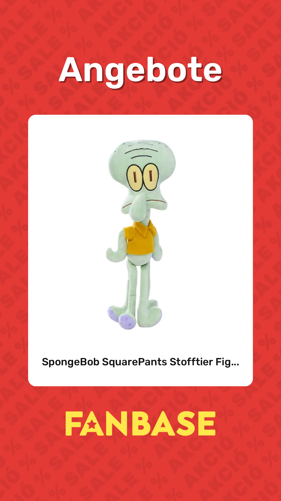 Angebote: SpongeBob SquarePants Stofftier Fig...
