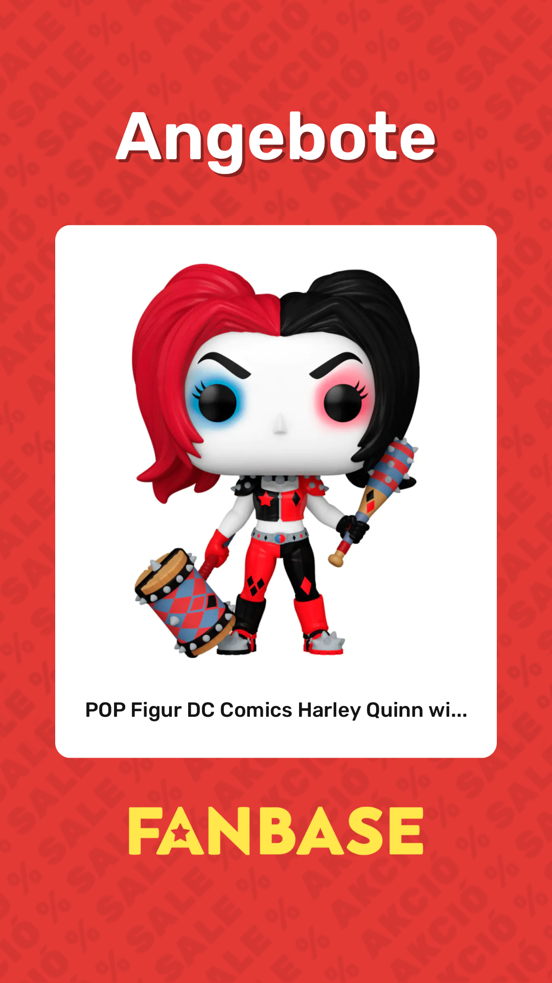 Angebote: POP Figur DC Comics Harley Quinn wi...
