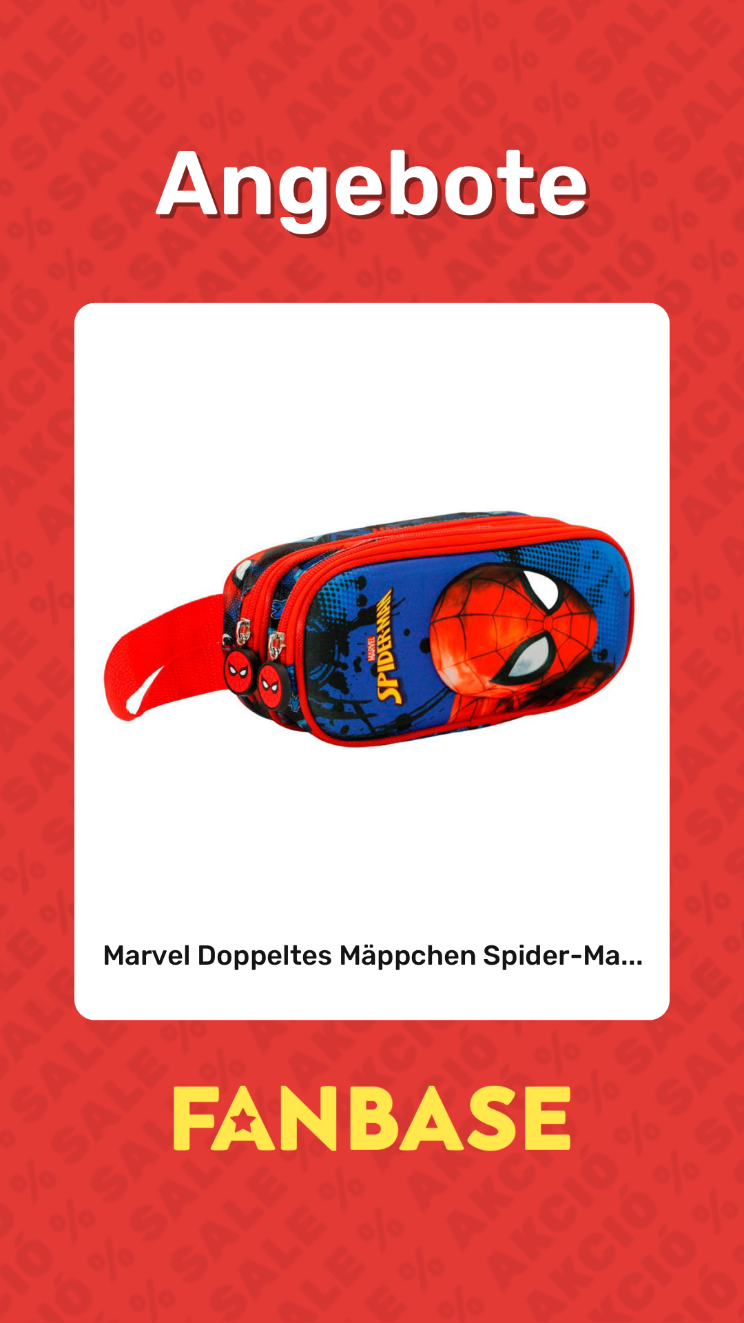 Angebote: Marvel Doppeltes Mäppchen Spider-Ma...
