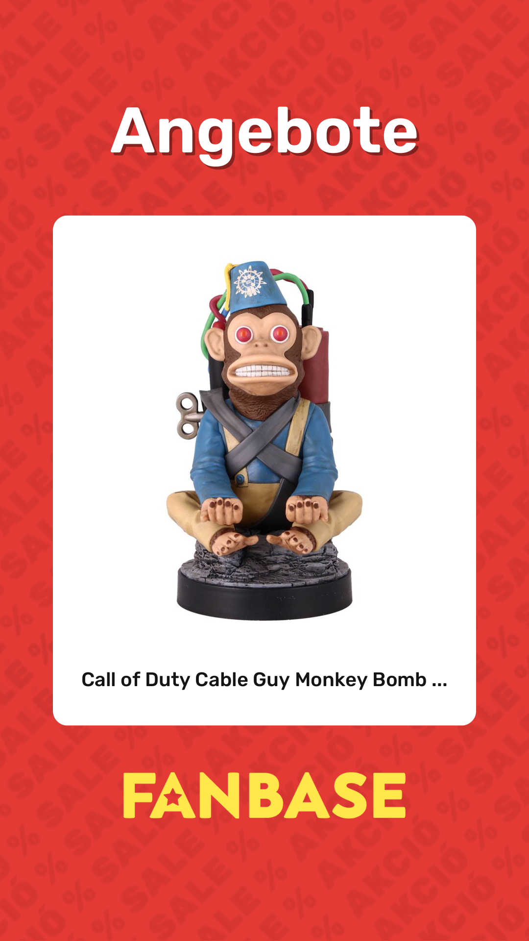 Angebote: Call of Duty Cable Guy Monkey Bomb ...