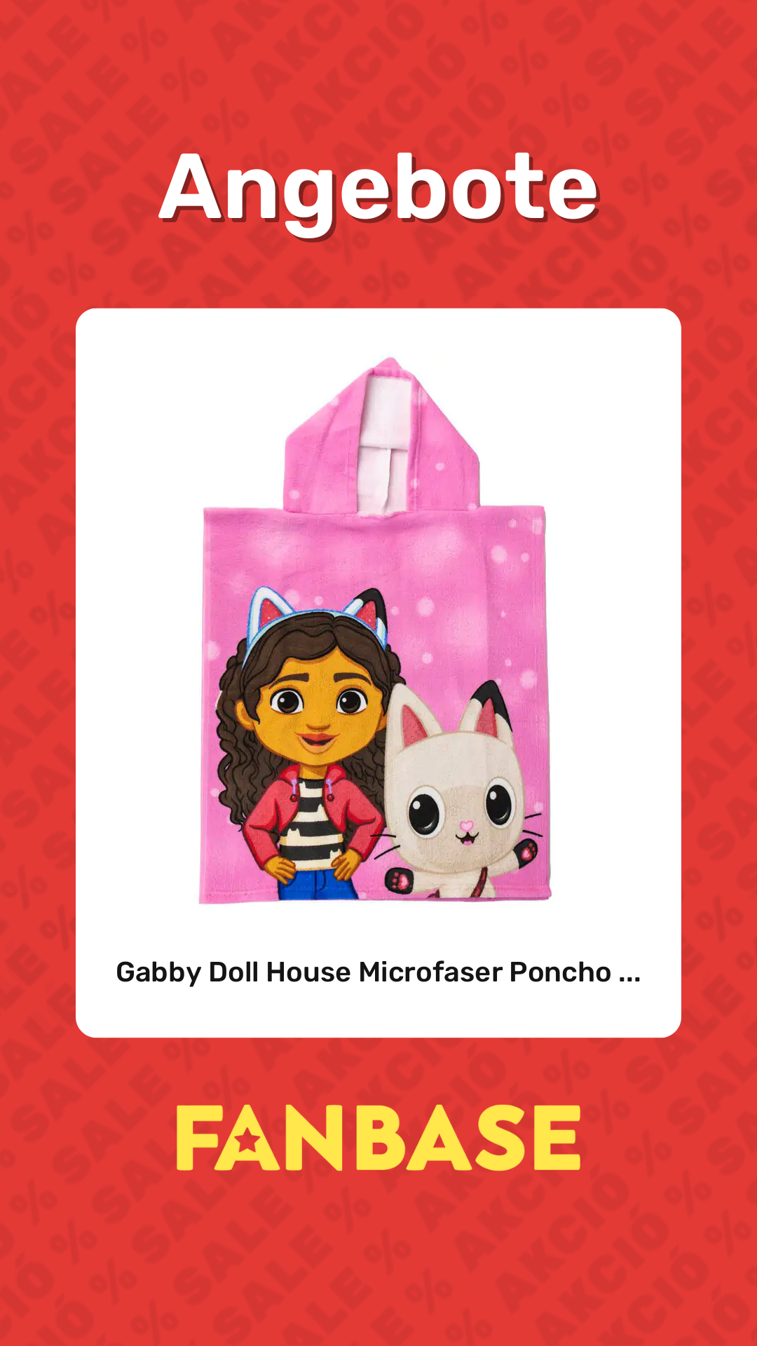 Angebote: Gabby Doll House Microfaser Poncho ...