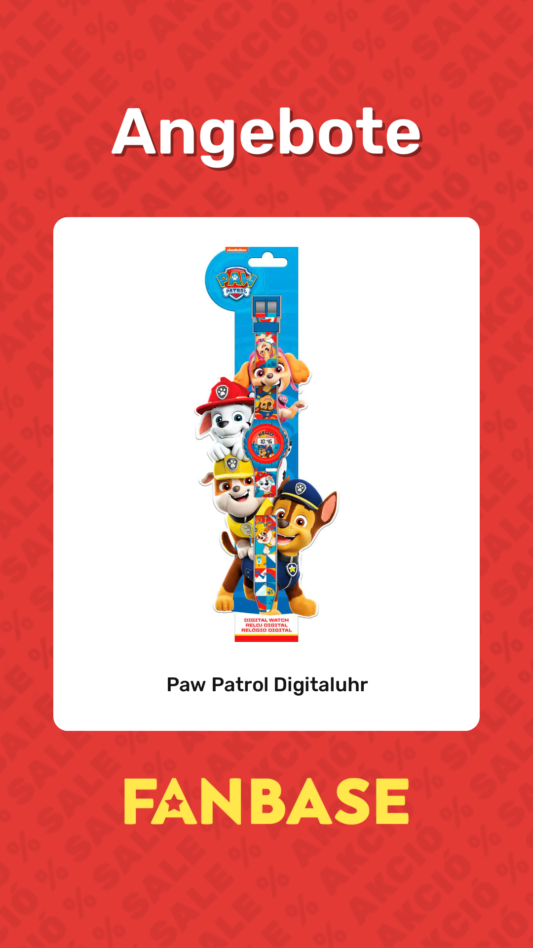 Angebote: Paw Patrol Digitaluhr