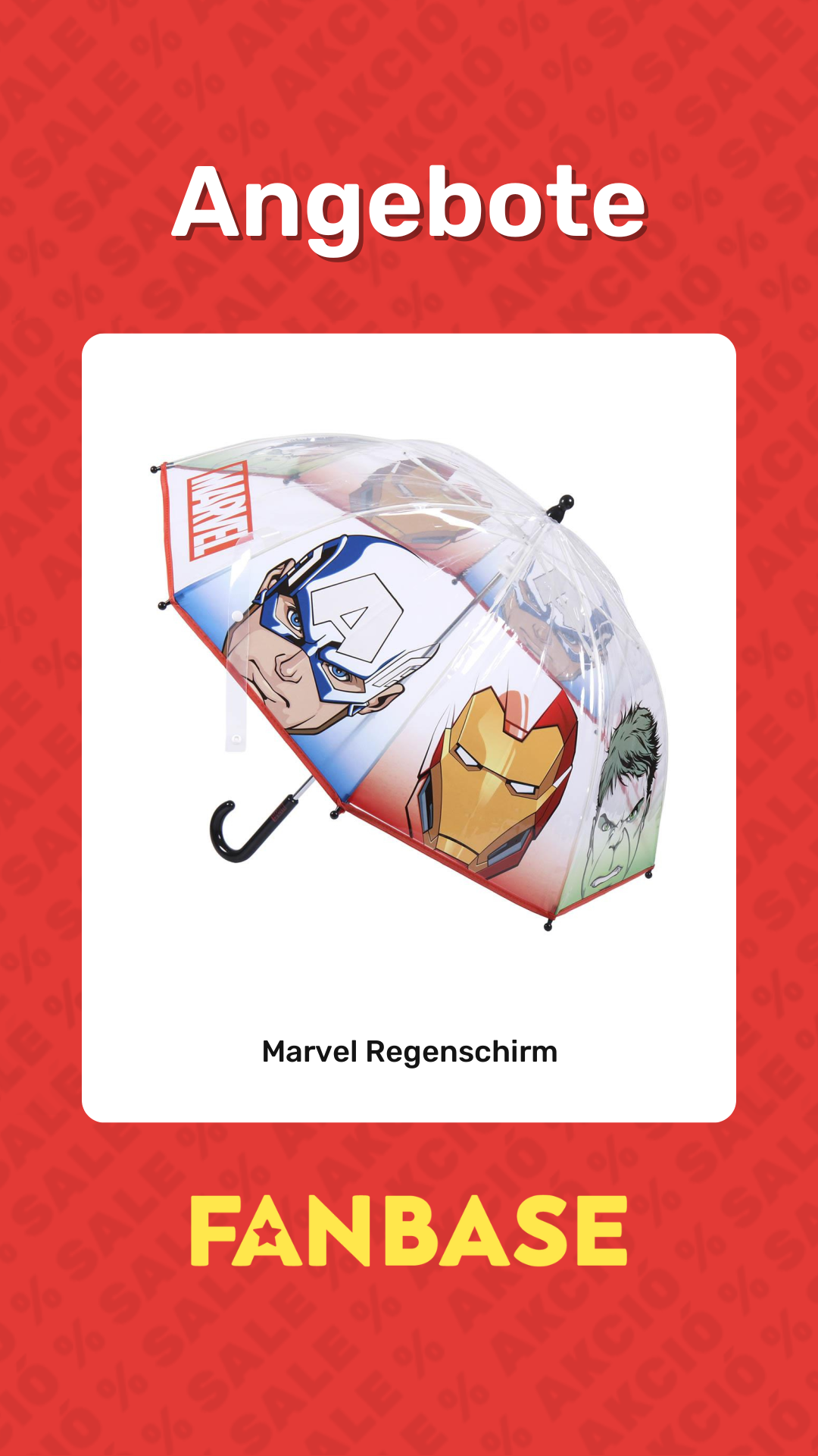 Angebote: Marvel Regenschirm