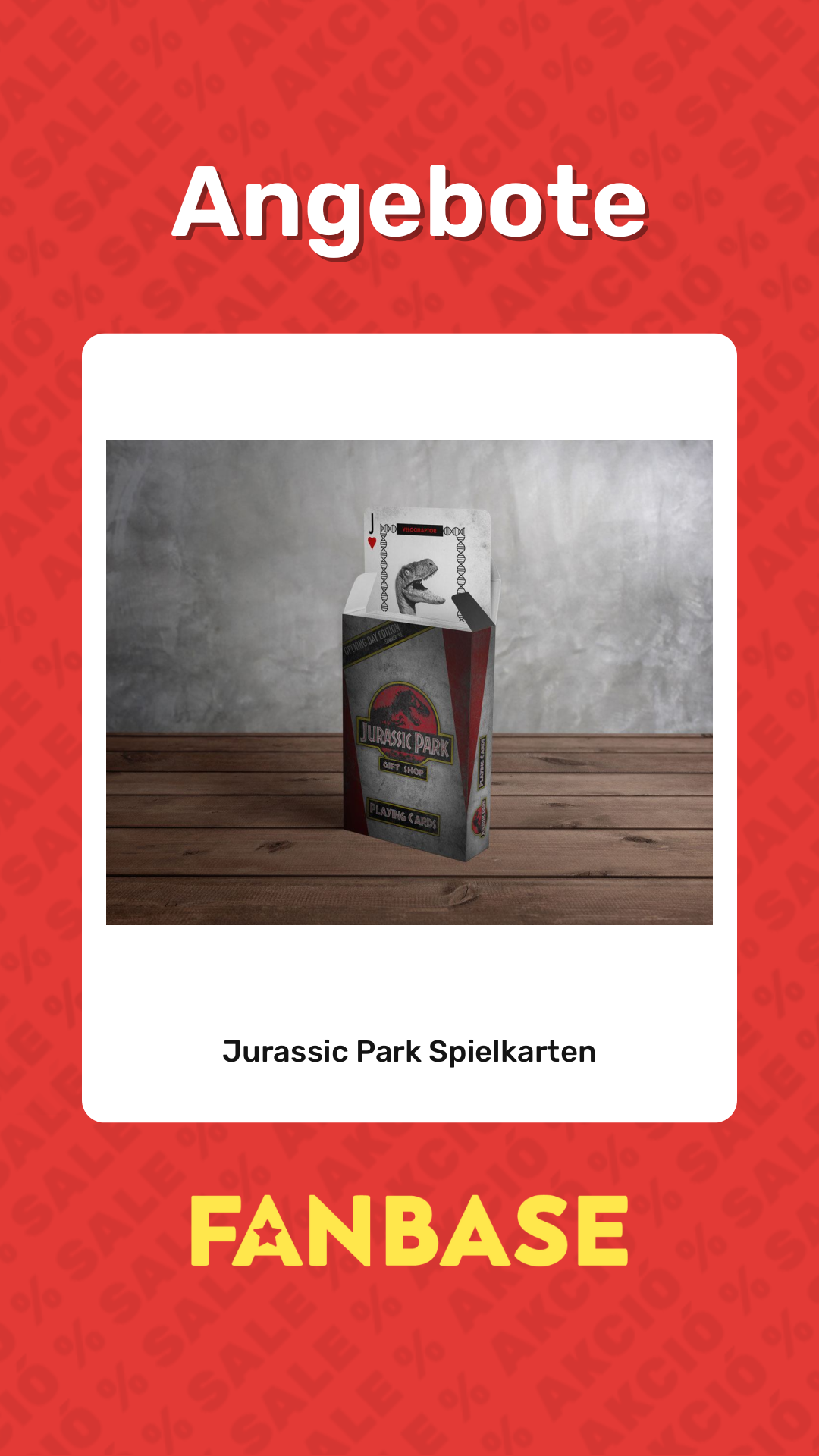Angebote: Jurassic Park Spielkarten