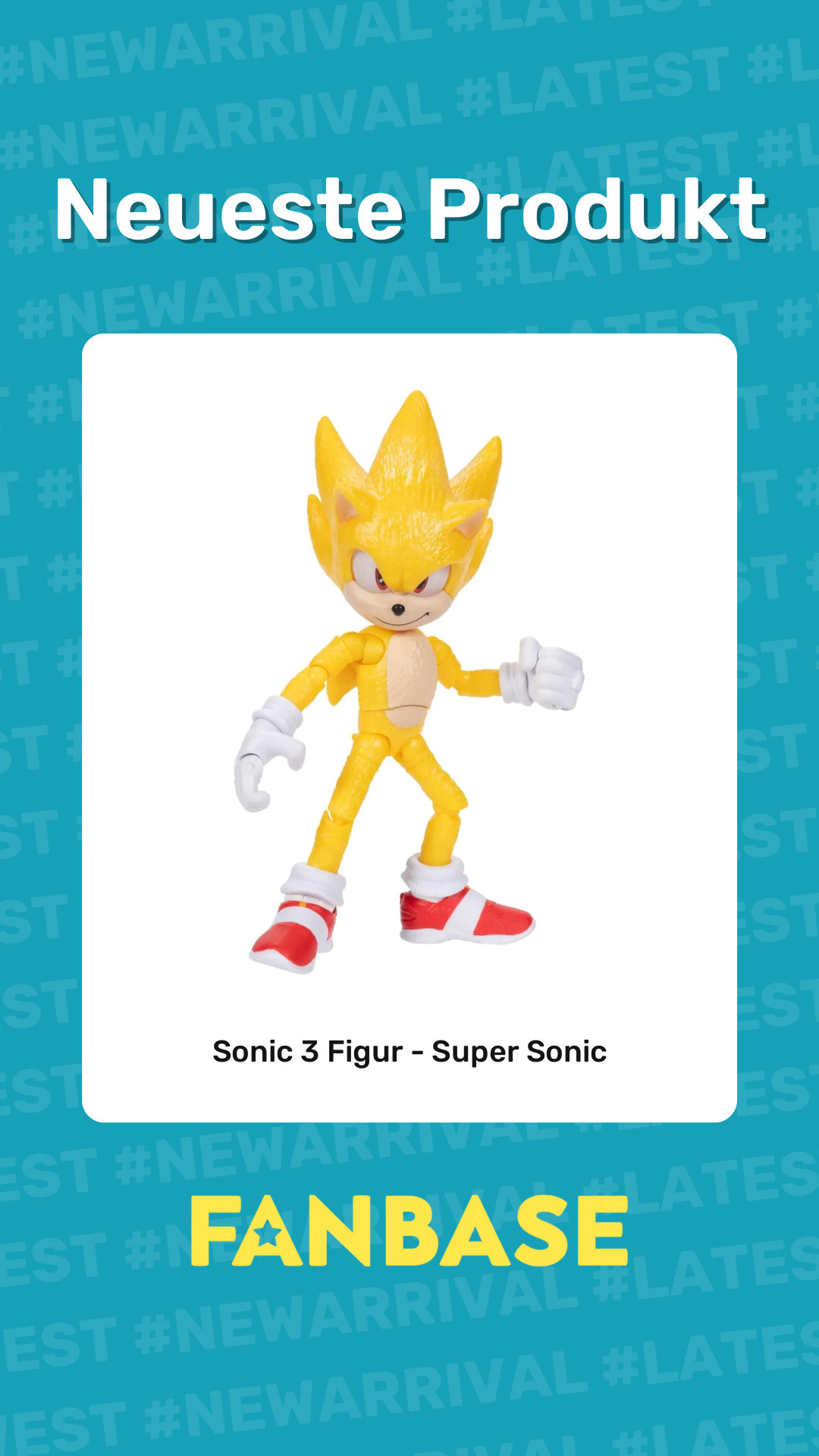 Neueste Produkt: Sonic 3 Figur - Super Sonic