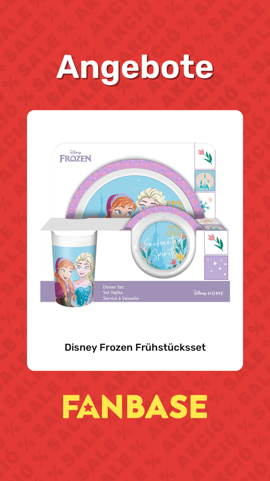 Angebote: Disney Frozen Frühstücksset