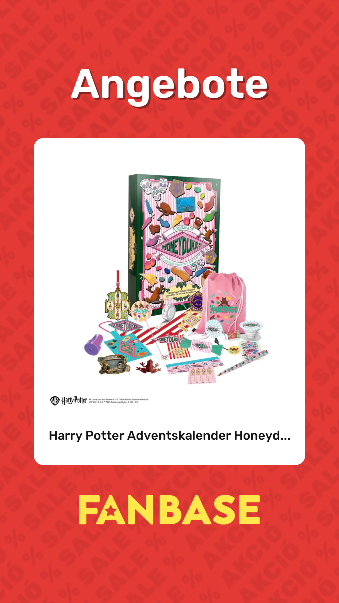 Angebote: Harry Potter Adventskalender Honeyd...