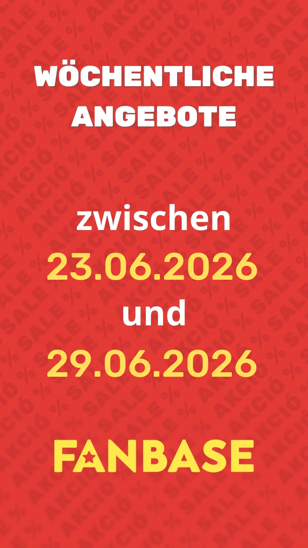 Wöchentliche Angebote zwishen 23.06. und 29.06.